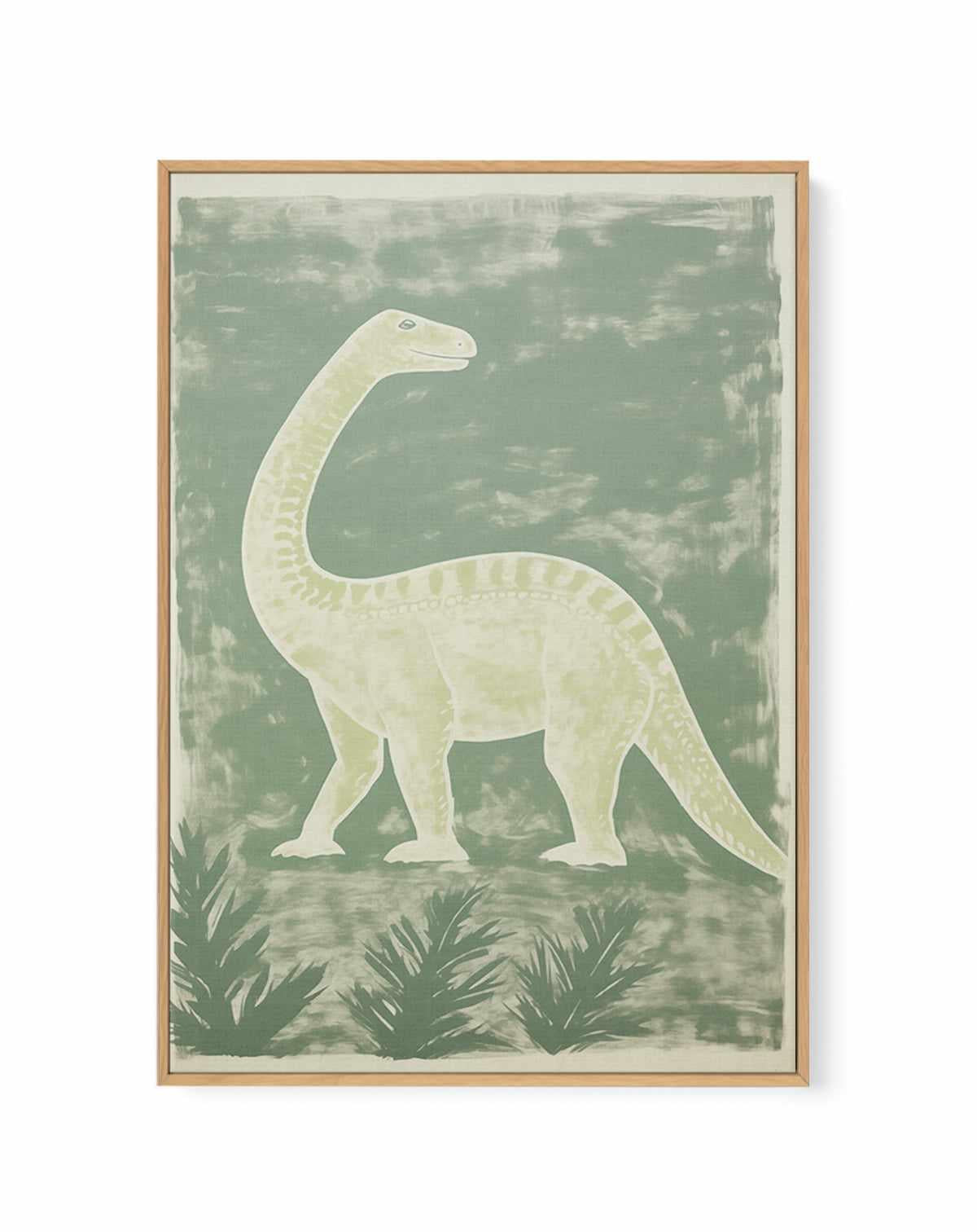 Vintage Dino II | Framed Canvas Art Print from Olive et Oriel where you can shop wallpaper and artworks online