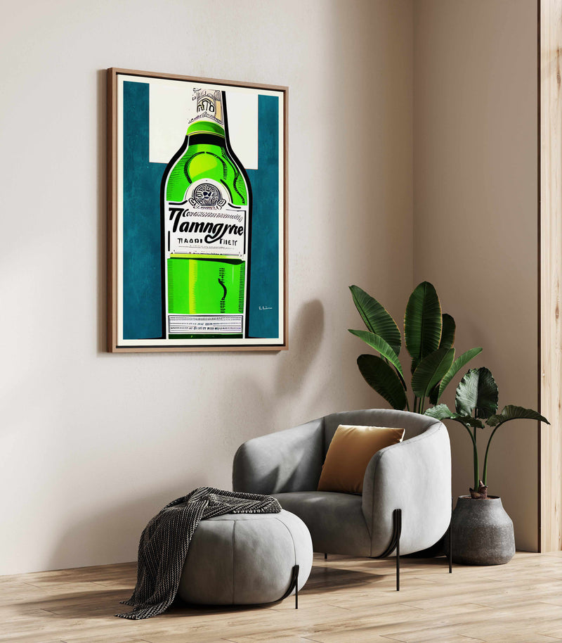 Vintage Gin a Some Tonic By Bo Anderson | Framed Canvas Art Print