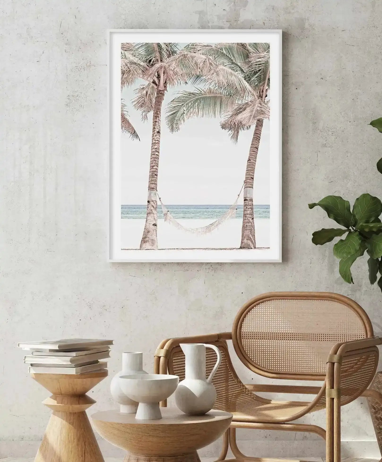 Vintage Hammock Art Print-PRINT-Olive et Oriel-Olive et Oriel-Buy-Australian-Art-Prints-Online-with-Olive-et-Oriel-Your-Artwork-Specialists-Austrailia-Decorate-With-Coastal-Photo-Wall-Art-Prints-From-Our-Beach-House-Artwork-Collection-Fine-Poster-and-Framed-Artwork