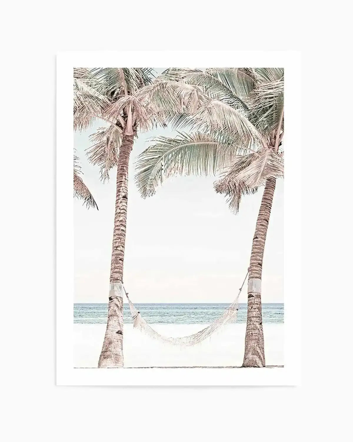 Vintage Hammock Art Print from Olive et Oriel where you can shop wallpaper and artworks online