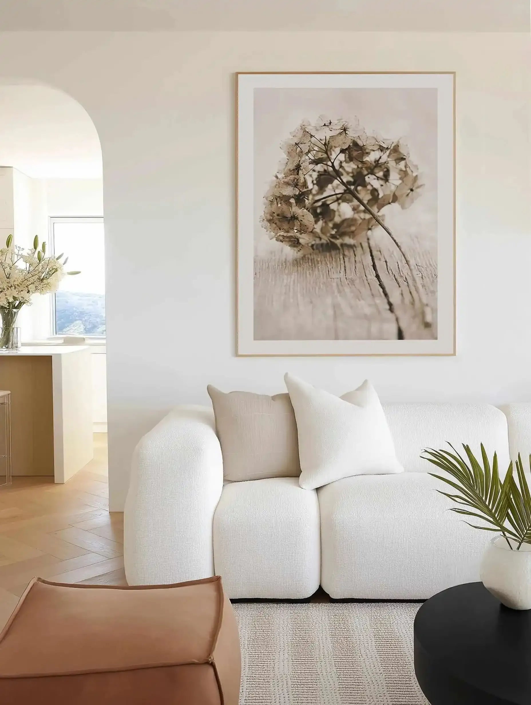 Vintage hydrangea Art Print from Olive et Oriel where you can shop wallpaper and artworks online