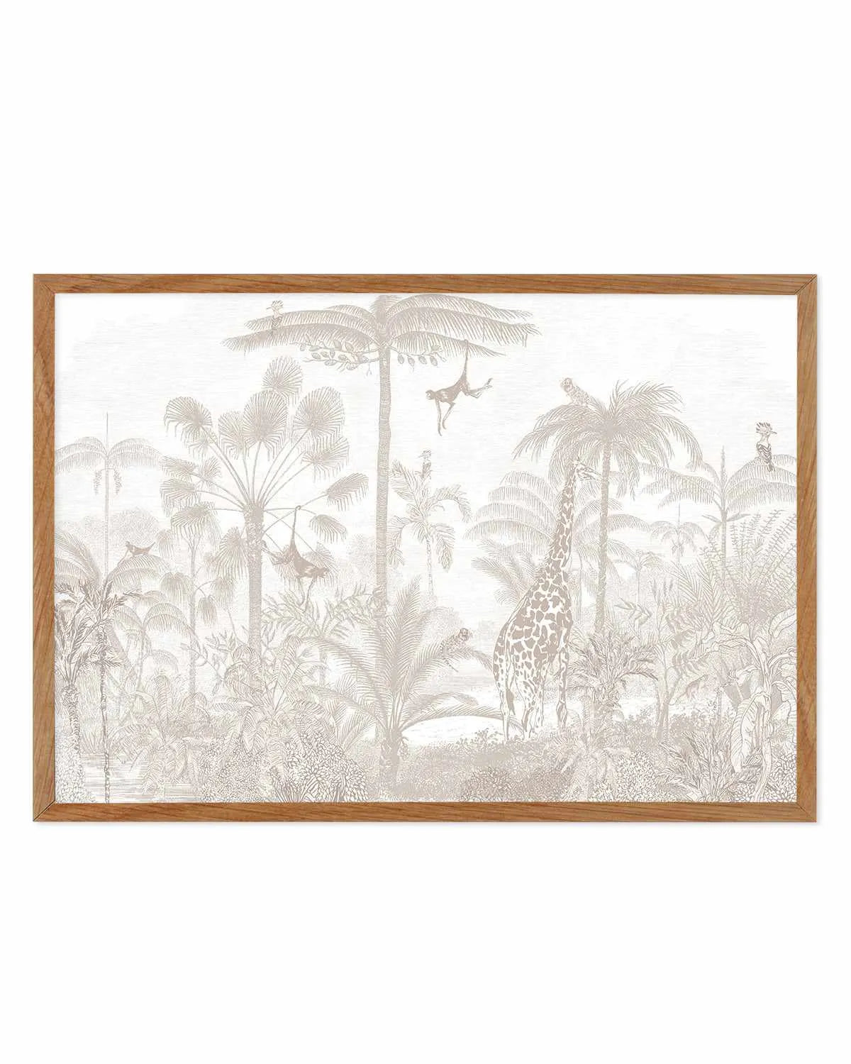 Vintage Jungle In Sahara Art Print from Olive et Oriel where you can shop wallpaper and artworks online