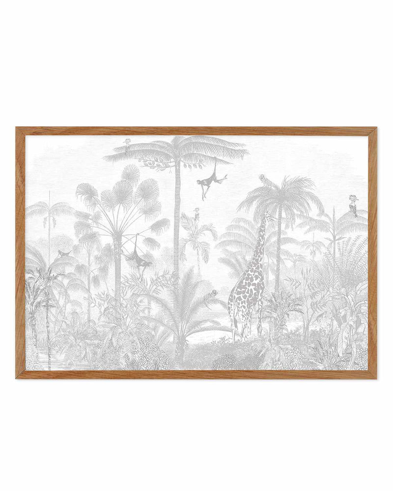 Buy 'Vintage Jungle In Mist' Wall Art Print