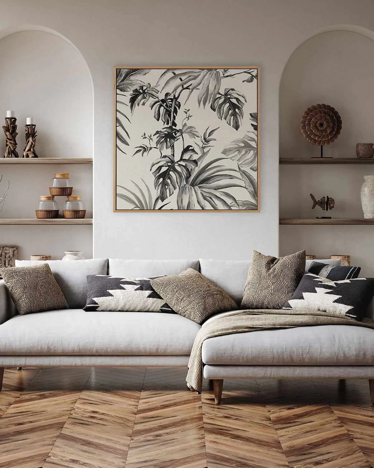 Vintage Palms Tolie II | Framed Canvas Art Print from Olive et Oriel where you can shop wallpaper and artworks online