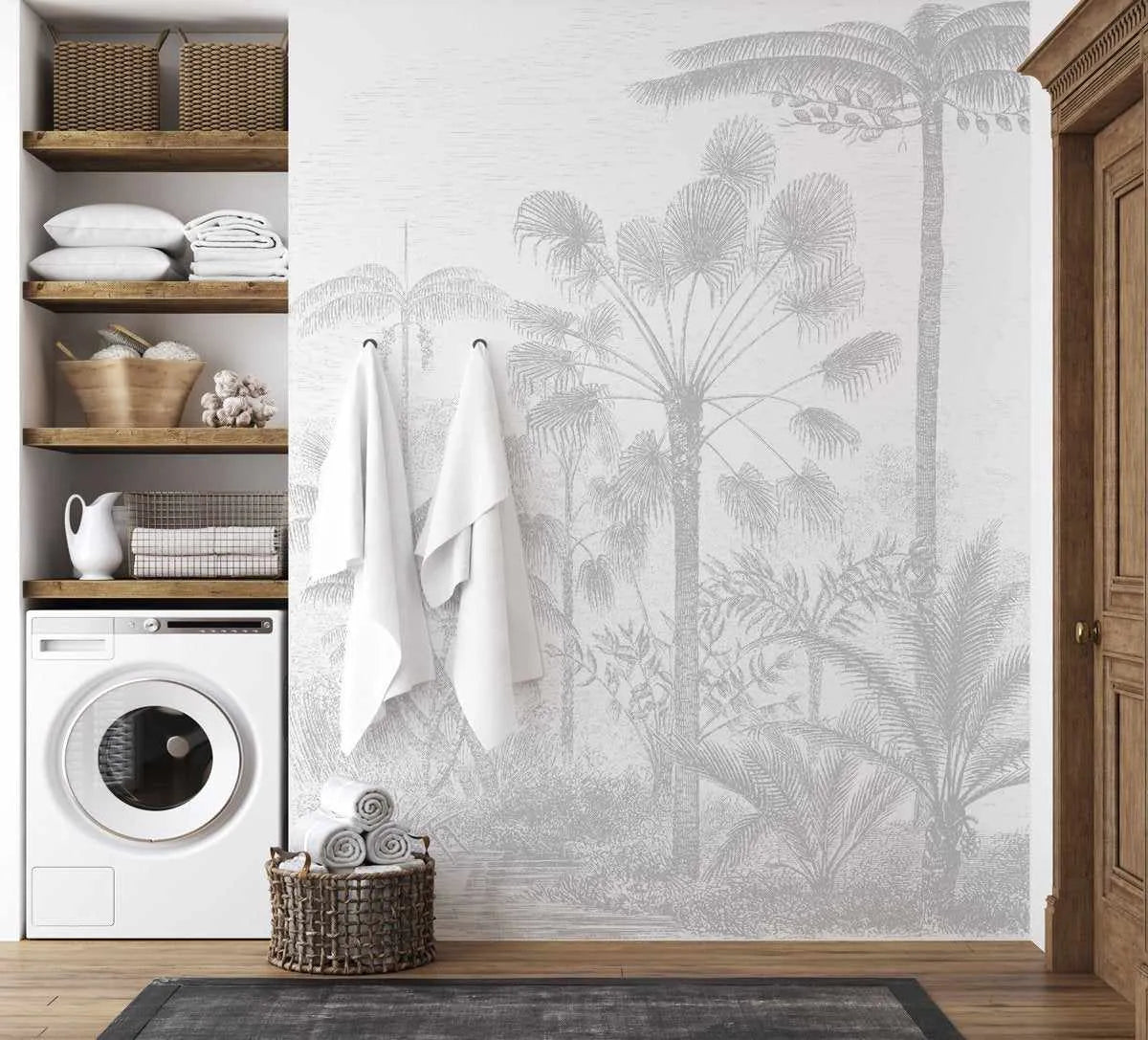 Vintage Palms Wallpaper Mural-Wallpaper-Buy Kids Removable Wallpaper Online Our Custom Made Children√¢‚Ç¨‚Ñ¢s Wallpapers Are A Fun Way To Decorate And Enhance Boys Bedroom Decor And Girls Bedrooms They Are An Amazing Addition To Your Kids Bedroom Walls Our Collection of Kids Wallpaper Is Sure To Transform Your Kids Rooms Interior Style From Pink Wallpaper To Dinosaur Wallpaper Even Marble Wallpapers For Teen Boys Shop Peel And Stick Wallpaper Online Today With Olive et Oriel