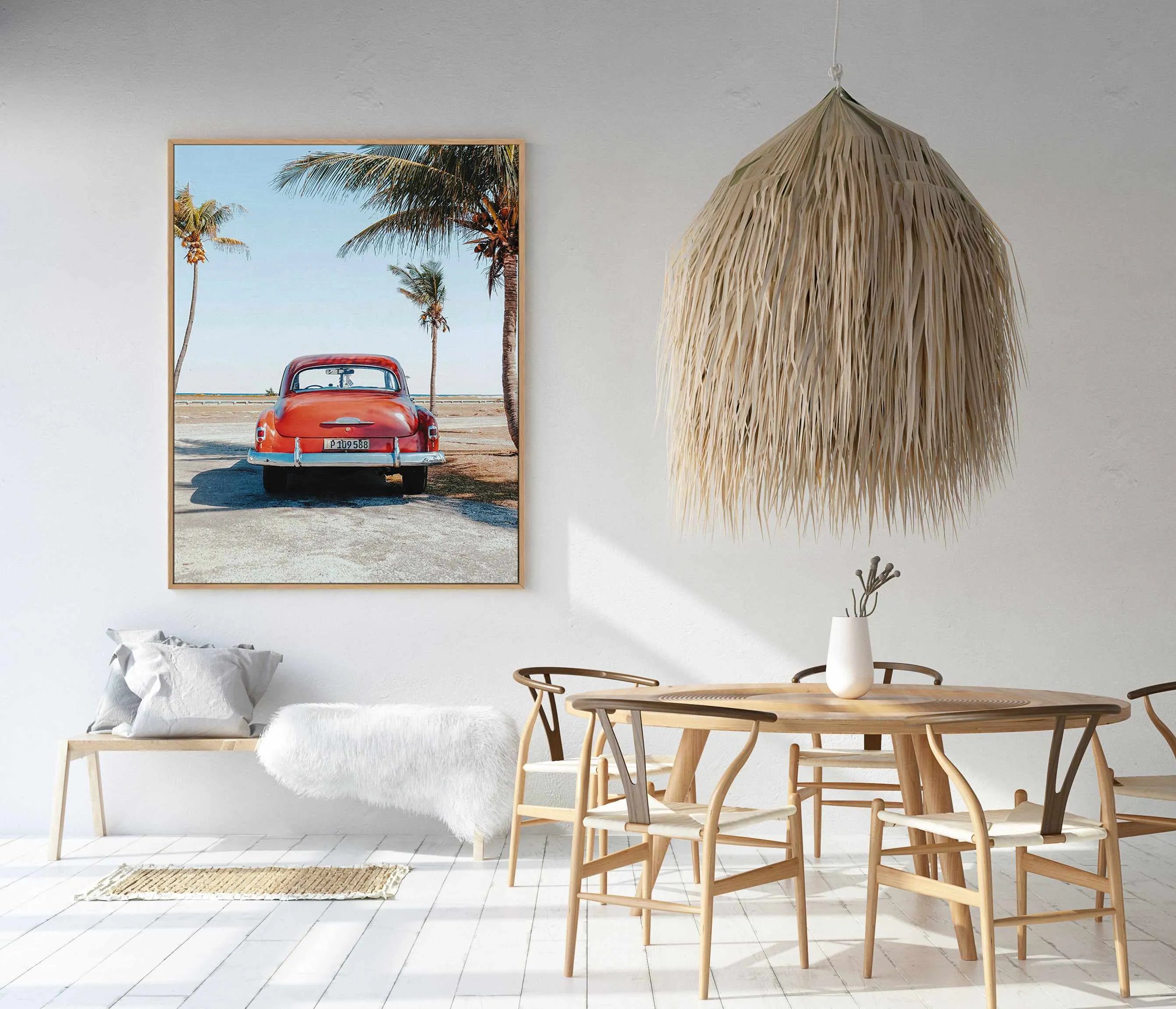 Vintage Ride by Spencer Everett | Framed Canvas Art Print from Olive et Oriel where you can shop wallpaper and artworks online