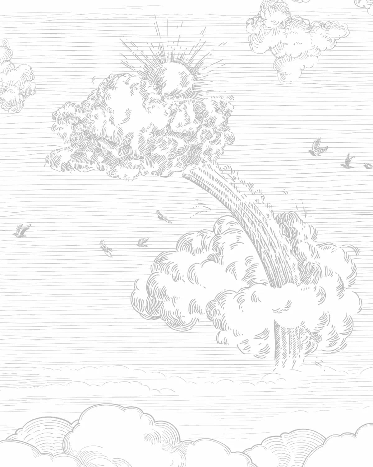 Vintage Sky In Mist Wallpaper Mural-Wallpaper-Buy Kids Removable Wallpaper Online Our Custom Made Children√¢‚Ç¨‚Ñ¢s Wallpapers Are A Fun Way To Decorate And Enhance Boys Bedroom Decor And Girls Bedrooms They Are An Amazing Addition To Your Kids Bedroom Walls Our Collection of Kids Wallpaper Is Sure To Transform Your Kids Rooms Interior Style From Pink Wallpaper To Dinosaur Wallpaper Even Marble Wallpapers For Teen Boys Shop Peel And Stick Wallpaper Online Today With Olive et Oriel