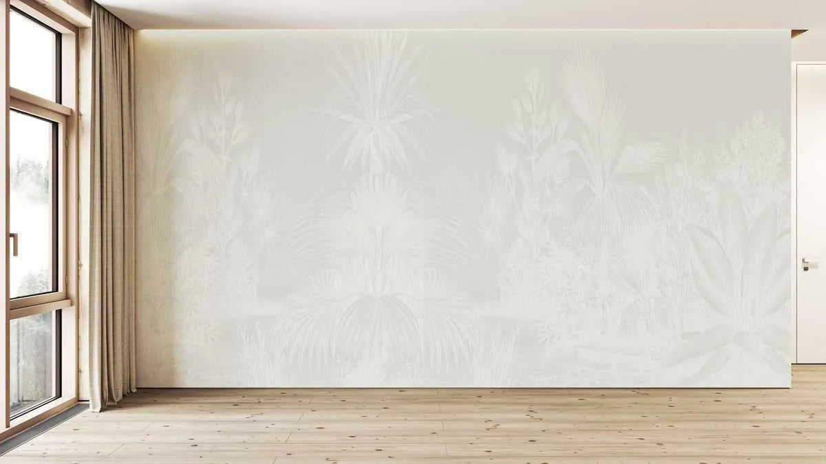 Vintage Tropics in Neutral Wallpaper Mural-Wallpaper-Buy Kids Removable Wallpaper Online Our Custom Made Children√¢‚Ç¨‚Ñ¢s Wallpapers Are A Fun Way To Decorate And Enhance Boys Bedroom Decor And Girls Bedrooms They Are An Amazing Addition To Your Kids Bedroom Walls Our Collection of Kids Wallpaper Is Sure To Transform Your Kids Rooms Interior Style From Pink Wallpaper To Dinosaur Wallpaper Even Marble Wallpapers For Teen Boys Shop Peel And Stick Wallpaper Online Today With Olive et Oriel