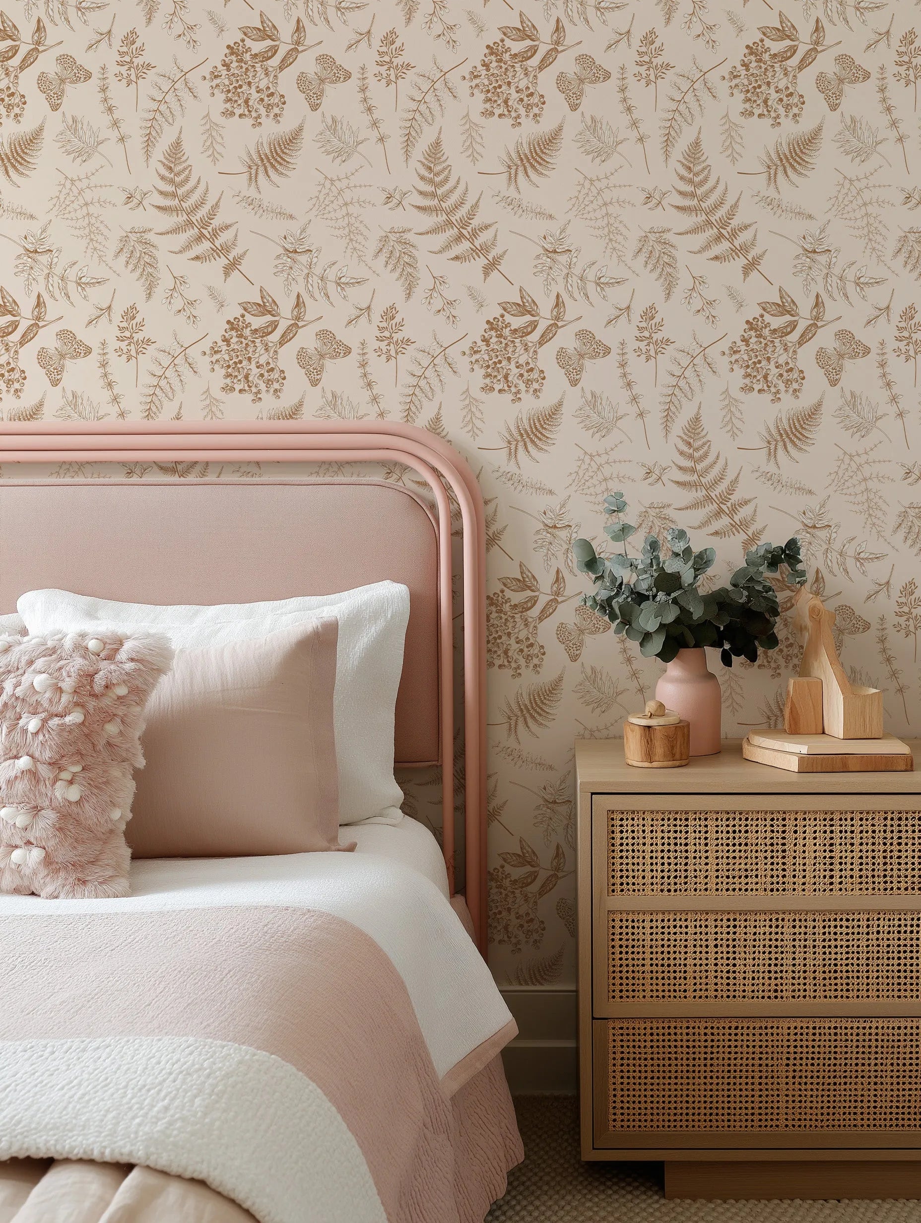 Vintage Botanica Wallpaper from Olive et Oriel where you can shop wallpaper and artworks online