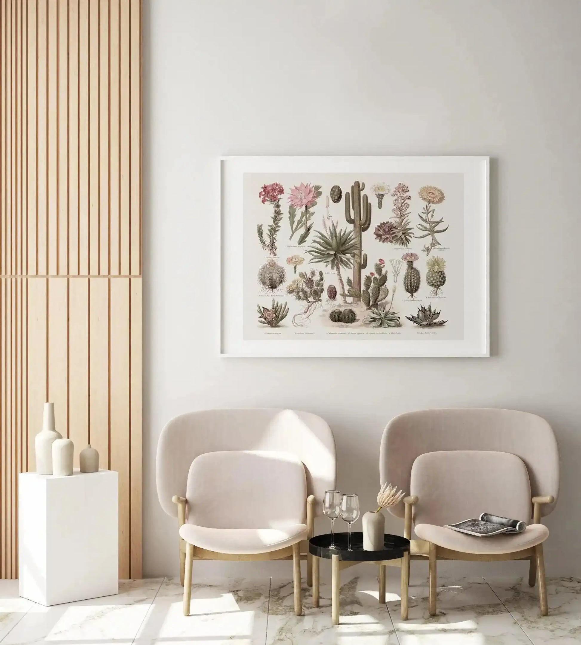 Vintage Cactus Chart Art Print-PRINT-Olive et Oriel-Olive et Oriel-Buy-Australian-Art-Prints-Online-with-Olive-et-Oriel-Your-Artwork-Specialists-Austrailia-Decorate-With-Coastal-Photo-Wall-Art-Prints-From-Our-Beach-House-Artwork-Collection-Fine-Poster-and-Framed-Artwork