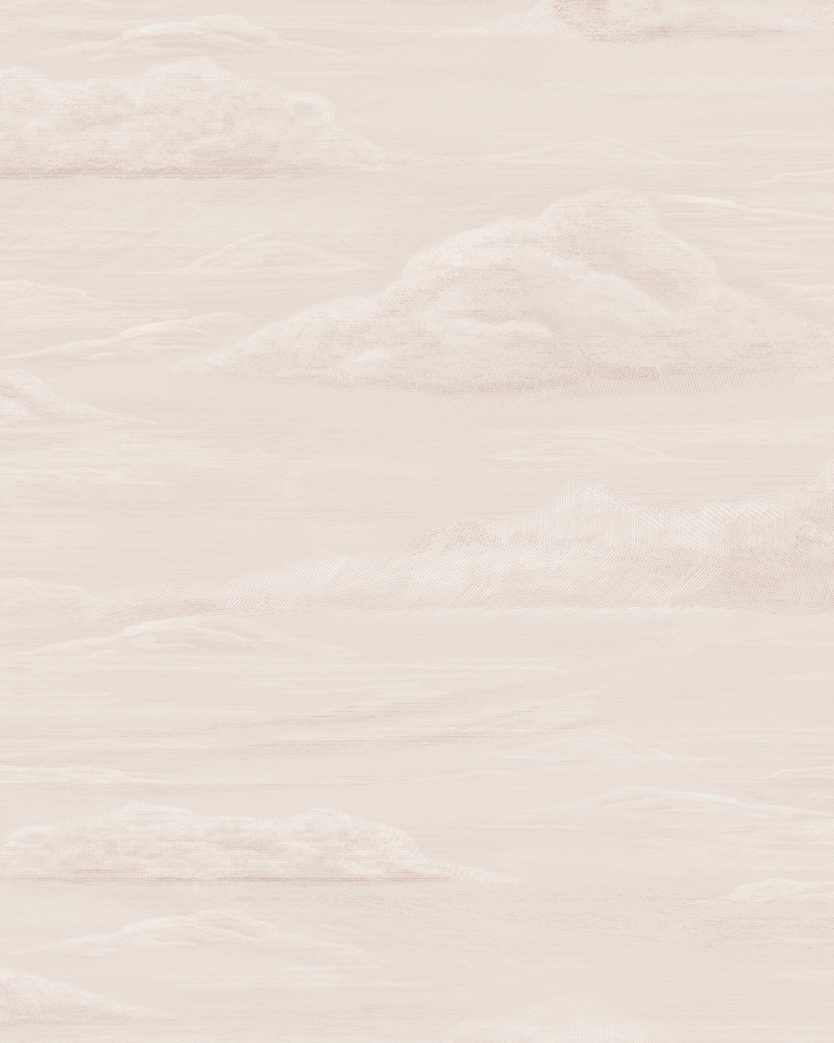 Vintage Clouds in Beige Wallpaper