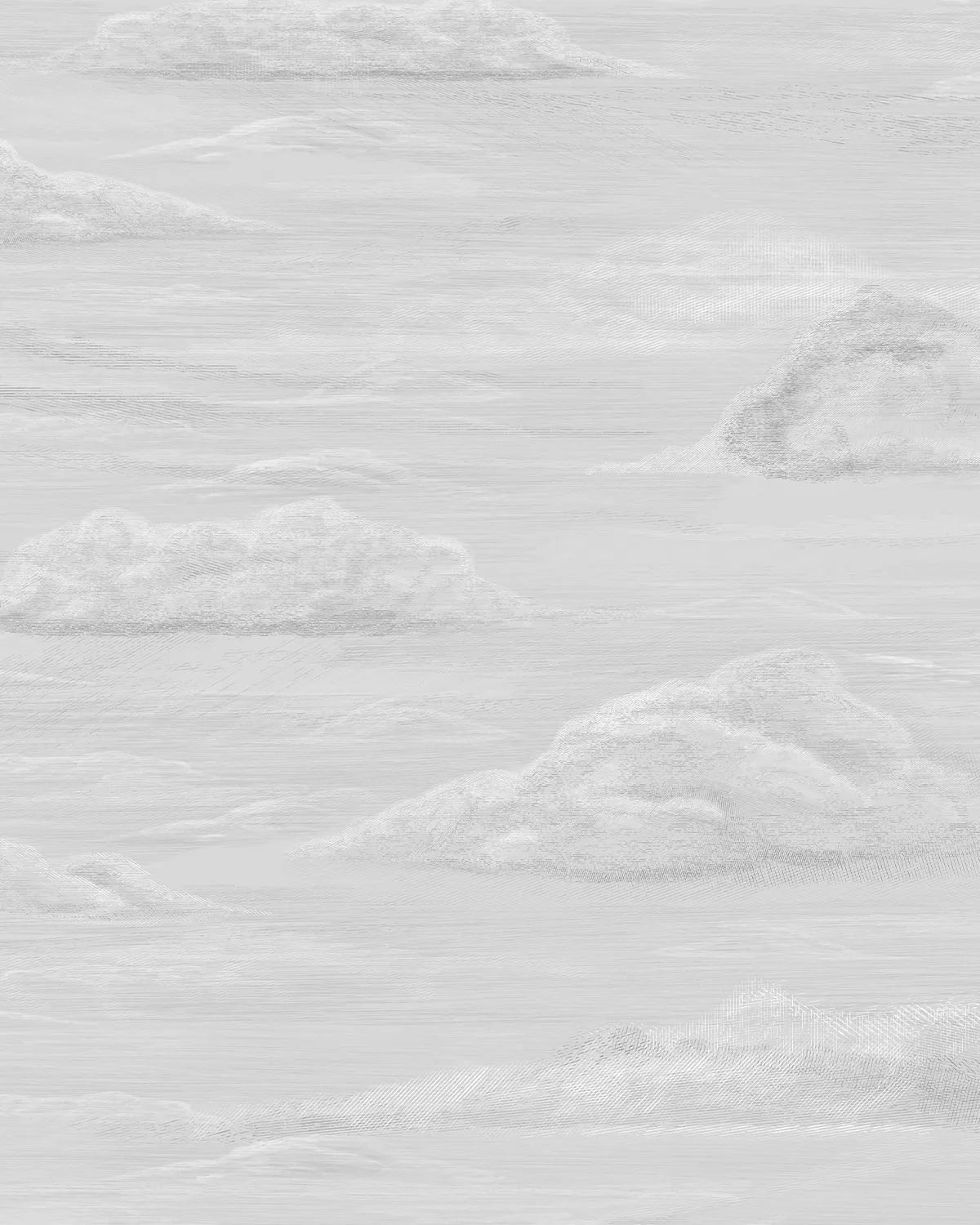 Vintage Clouds in Grey Wallpaper from Olive et Oriel where you can shop wallpaper and artworks online