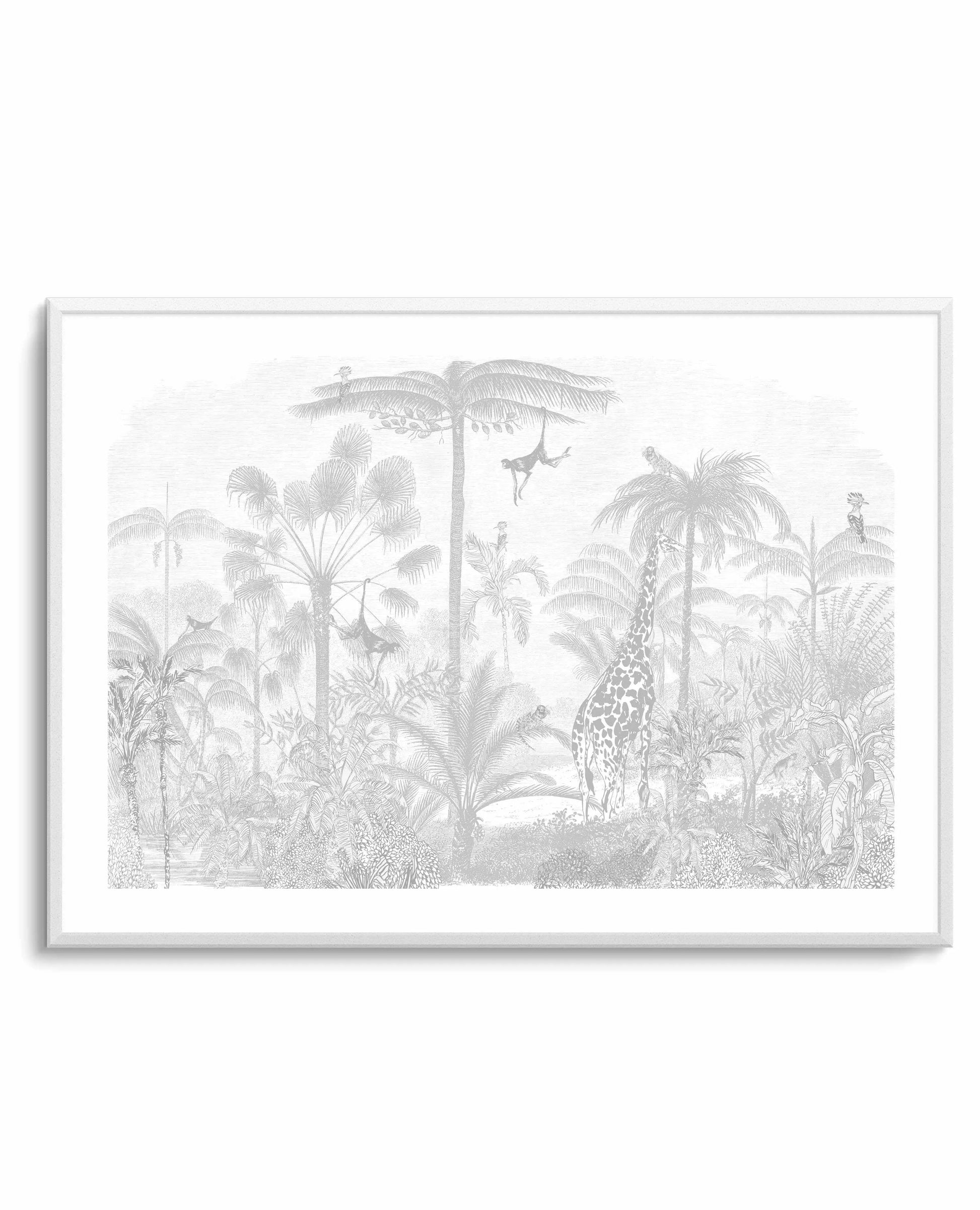 Vintage Jungle In Mist Art Print from Olive et Oriel where you can shop wallpaper and artworks online