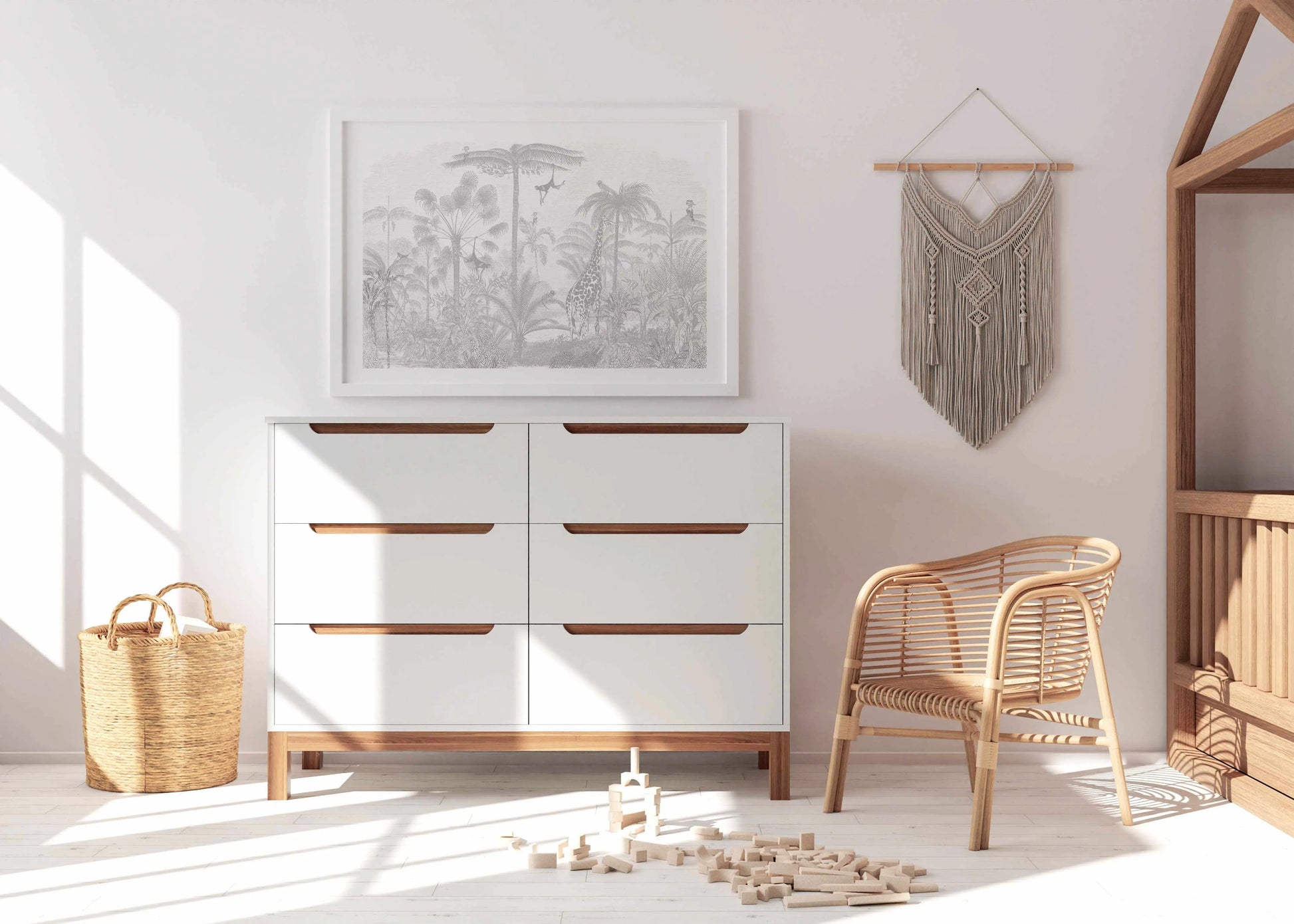 Vintage Jungle In Mist Art Print from Olive et Oriel where you can shop wallpaper and artworks online