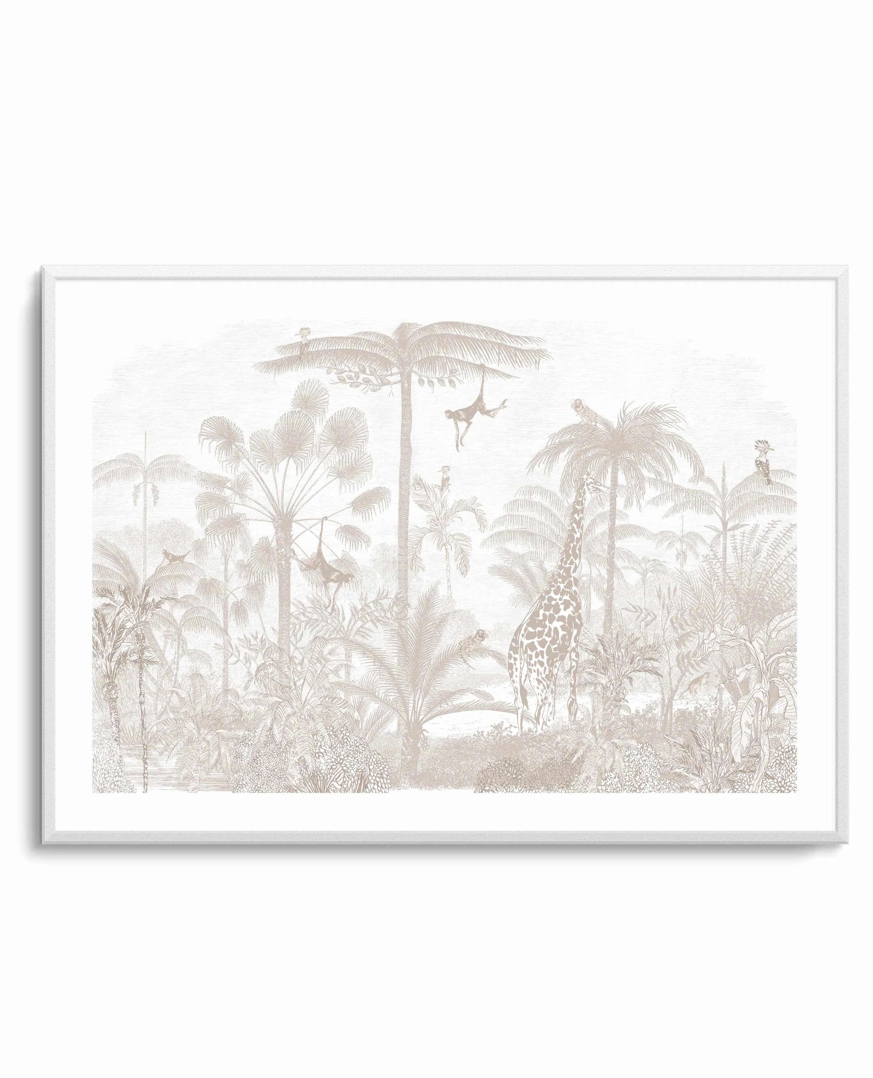 Vintage Jungle In Sahara Art Print from Olive et Oriel where you can shop wallpaper and artworks online