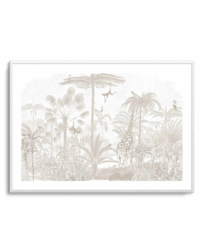 Vintage Jungle In Sahara Art Print from Olive et Oriel where you can shop wallpaper and artworks online