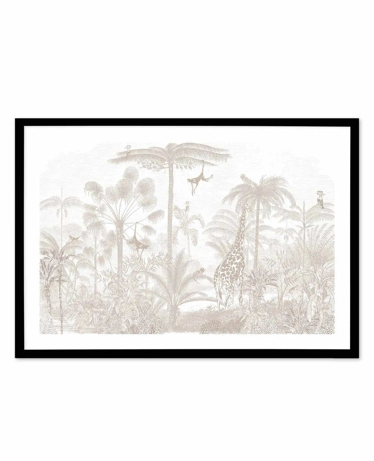 Vintage Jungle In Sahara Art Print from Olive et Oriel where you can shop wallpaper and artworks online