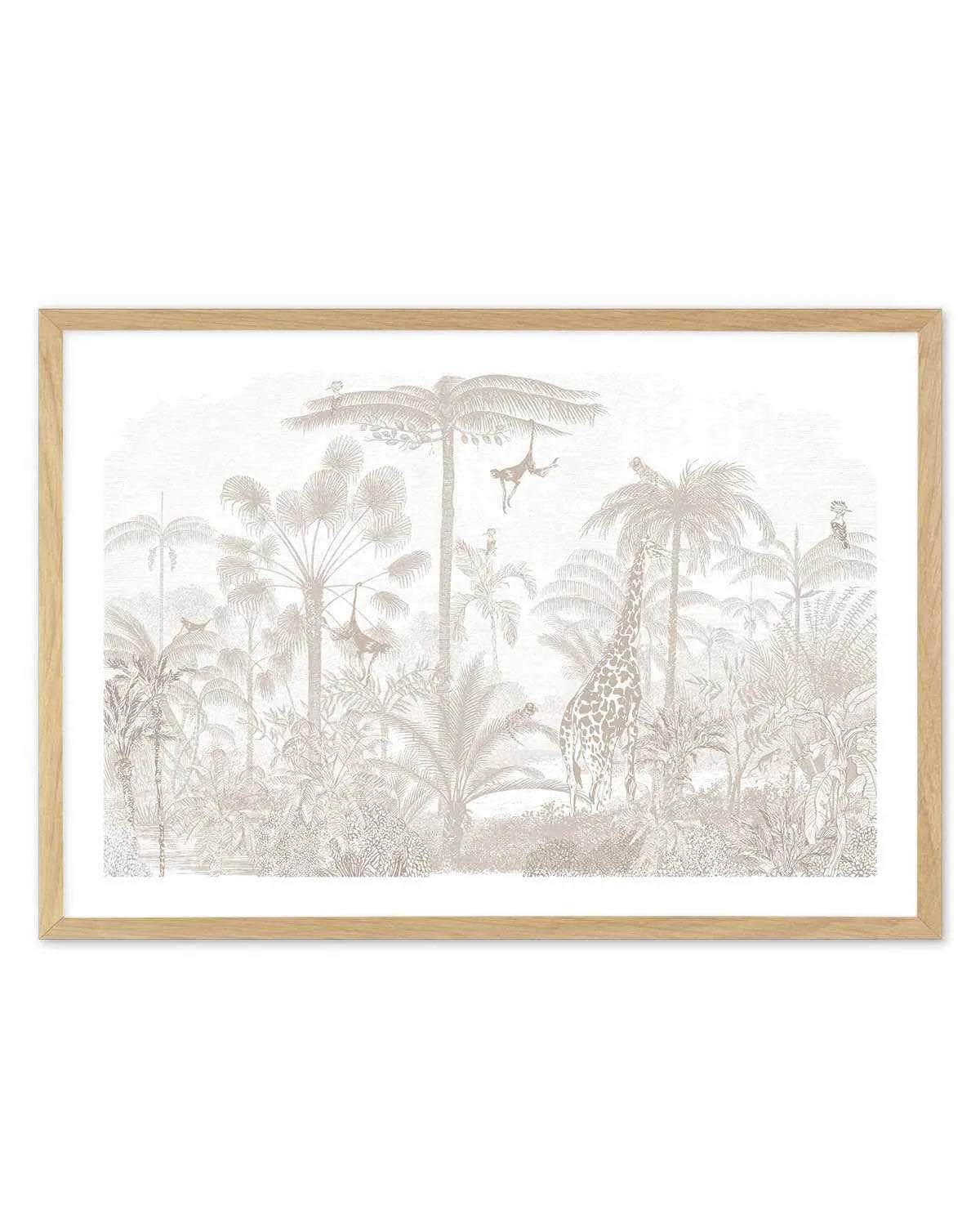 Vintage Jungle In Sahara Art Print from Olive et Oriel where you can shop wallpaper and artworks online