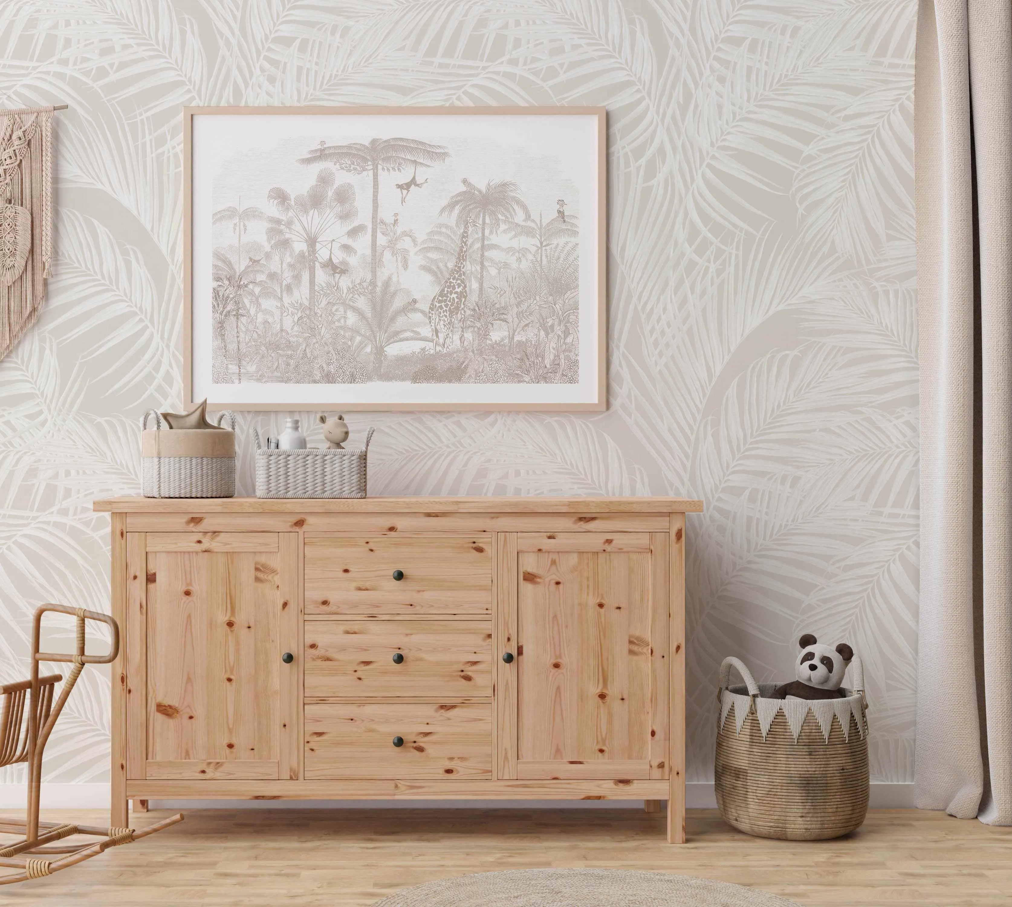 Vintage Jungle In Sahara Art Print from Olive et Oriel where you can shop wallpaper and artworks online