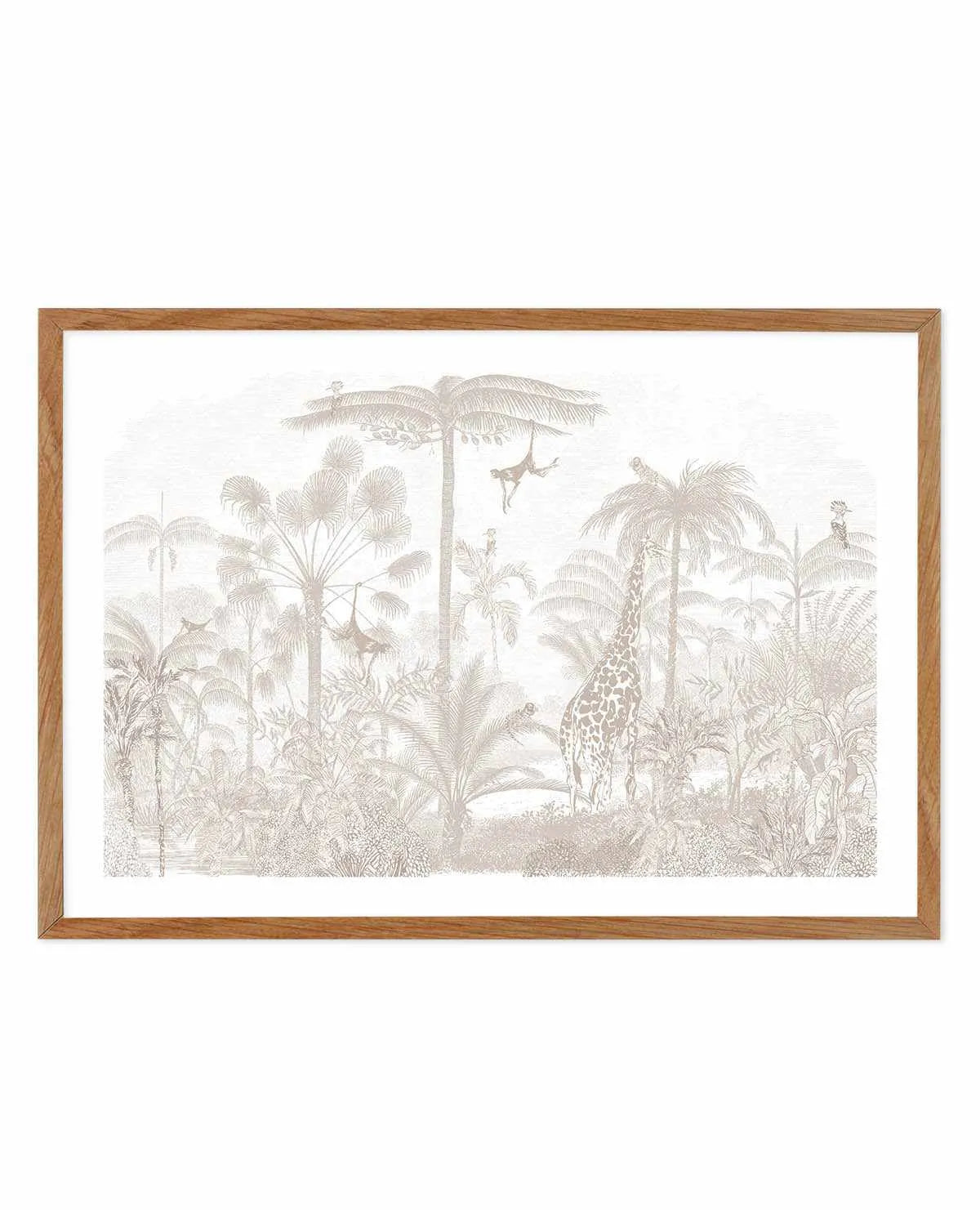 Vintage Jungle In Sahara Art Print from Olive et Oriel where you can shop wallpaper and artworks online