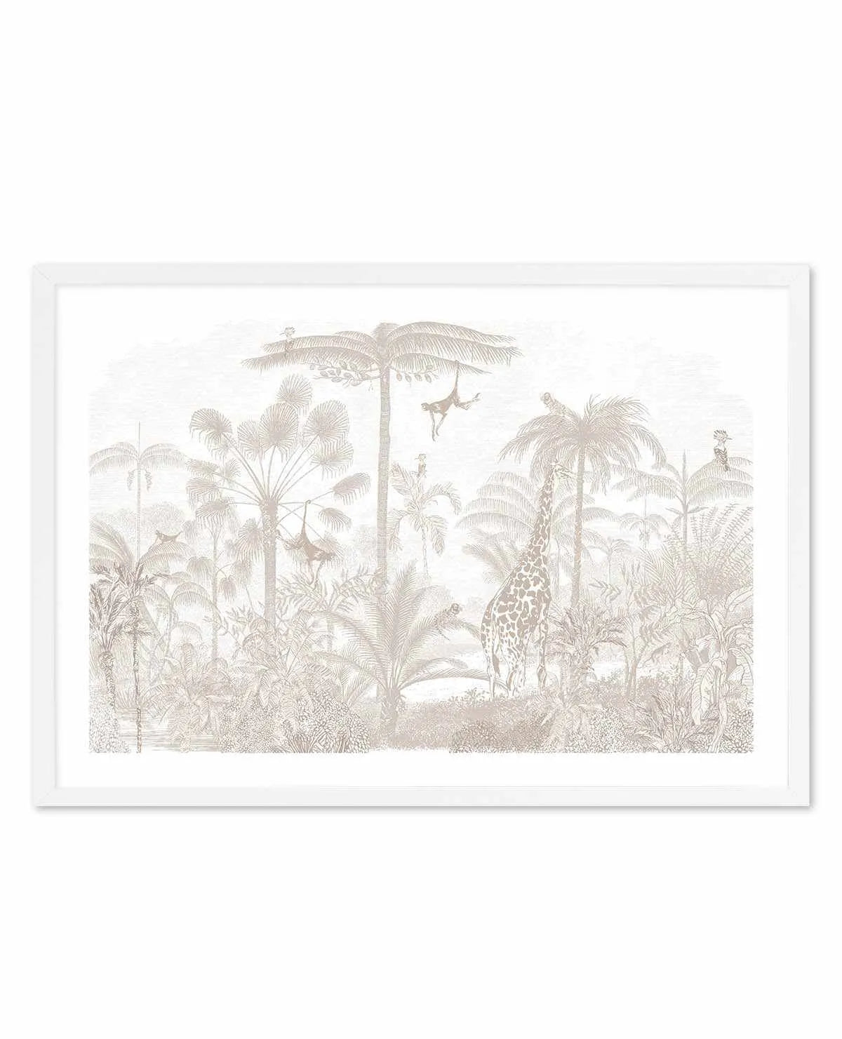 Vintage Jungle In Sahara Art Print from Olive et Oriel where you can shop wallpaper and artworks online