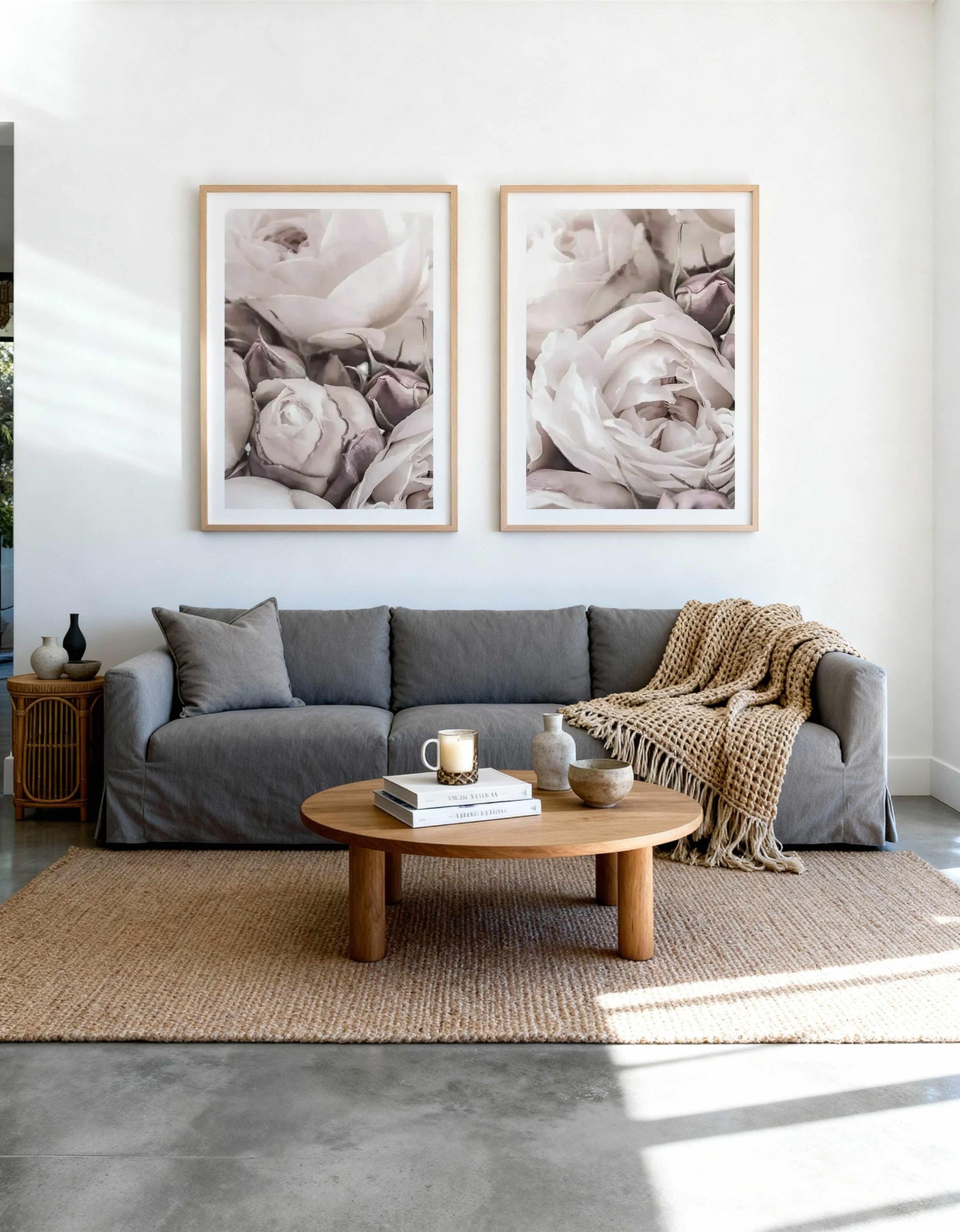 Vintage Roses I & II Art Print Set of 2 | Matching Wall Art from Olive et Oriel where you can shop wallpaper and artworks online