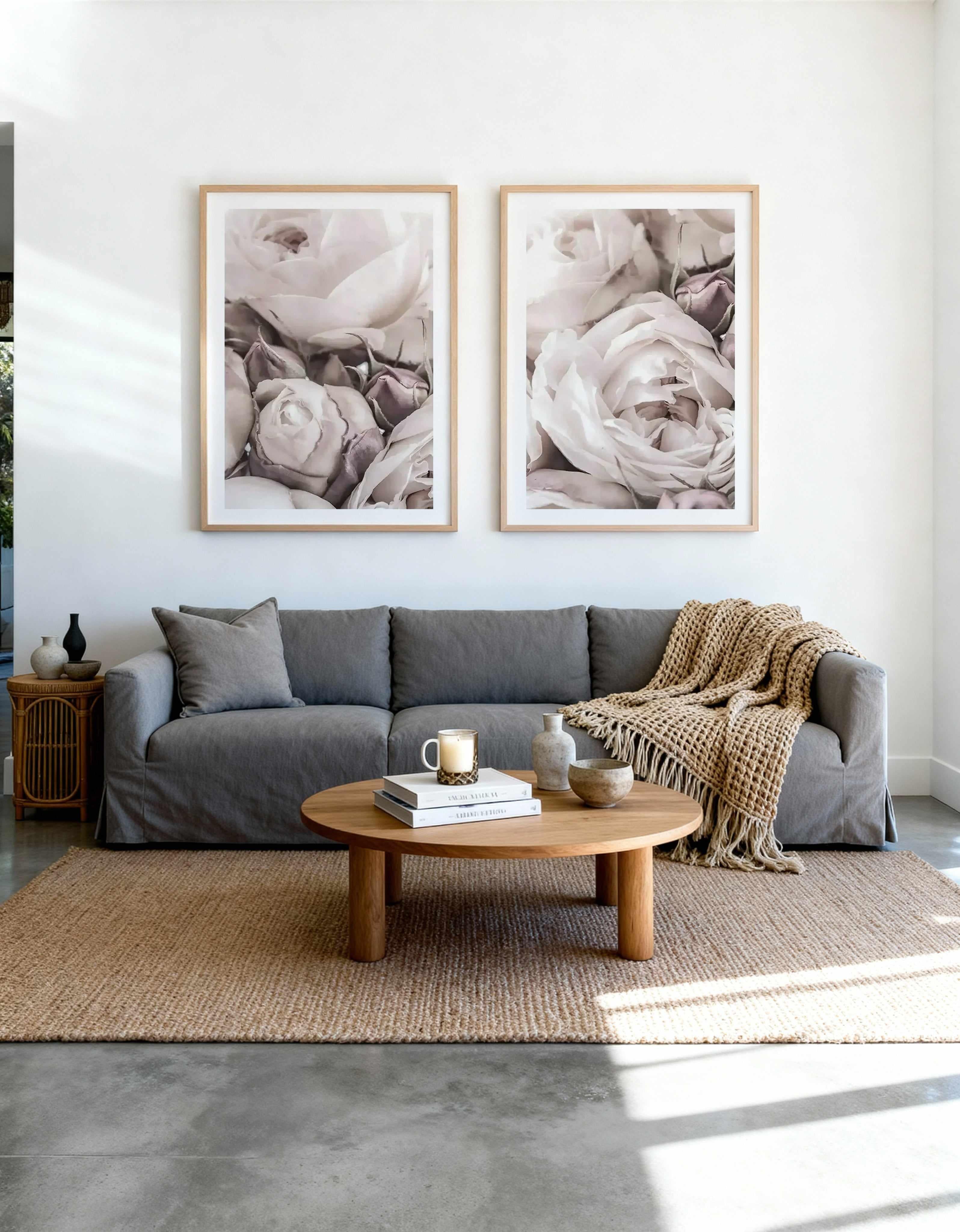 Vintage Roses I & II Art Print Set of 2 | Matching Wall Art from Olive et Oriel where you can shop wallpaper and artworks online