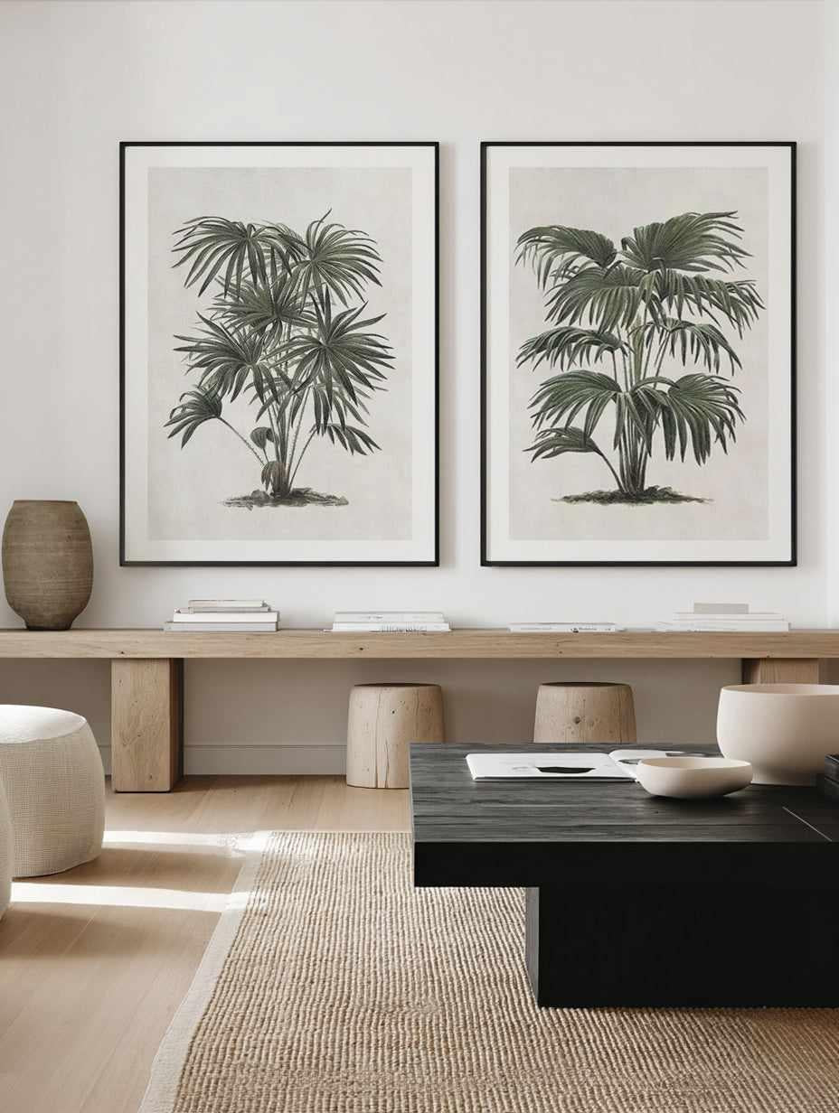 Vintage Tropics I & II Art Print Set of 2 | Matching Wall Art from Olive et Oriel where you can shop wallpaper and artworks online