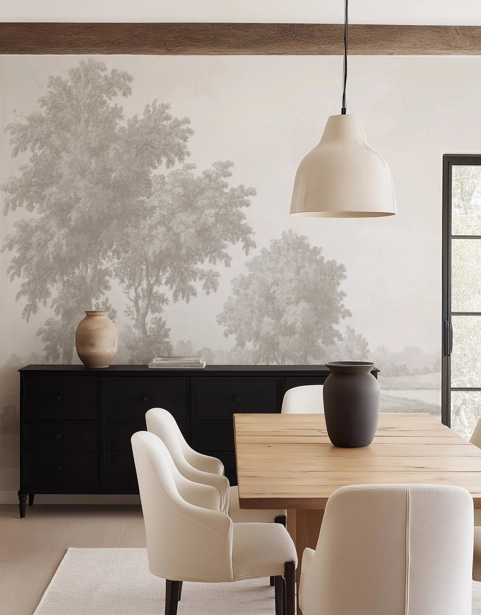 Vintage Oak Tree Wallpaper Mural from Olive et Oriel where you can shop wallpaper and artworks online