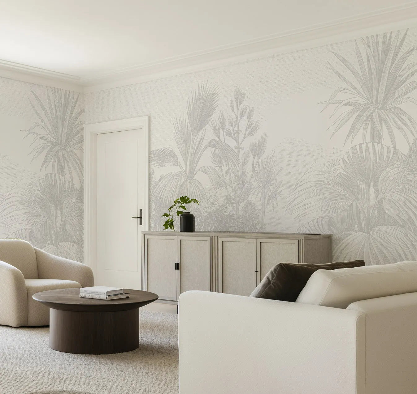 Vintage Tropics Wallpaper Mural from Olive et Oriel where you can shop wallpaper and artworks online