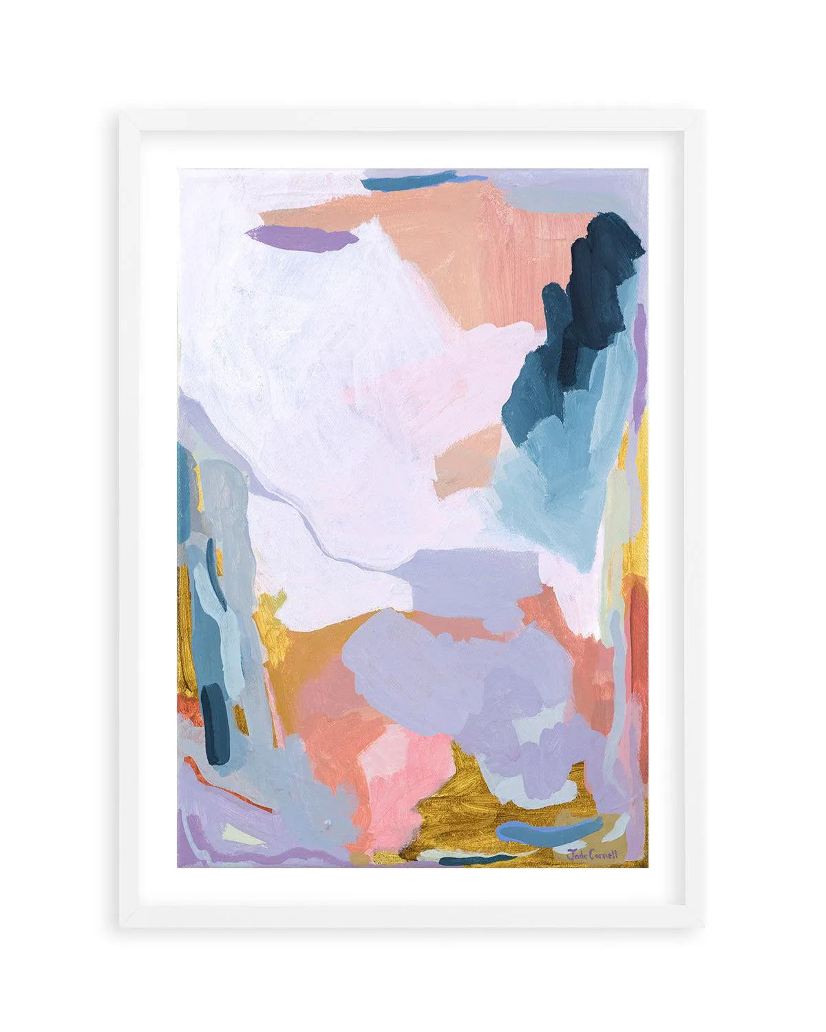 Violet by Jade Carnell Art Print-PRINT-Olive et Oriel-Jade Carnell-A5 | 5.8" x 8.3" | 14.8 x 21cm-White-With White Border-Buy-Australian-Art-Prints-Online-with-Olive-et-Oriel-Your-Artwork-Specialists-Austrailia-Decorate-With-Coastal-Photo-Wall-Art-Prints-From-Our-Beach-House-Artwork-Collection-Fine-Poster-and-Framed-Artwork
