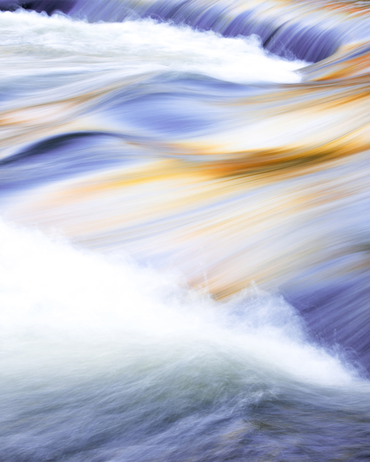 Violet River Rapids Photo Mural Wallpaper