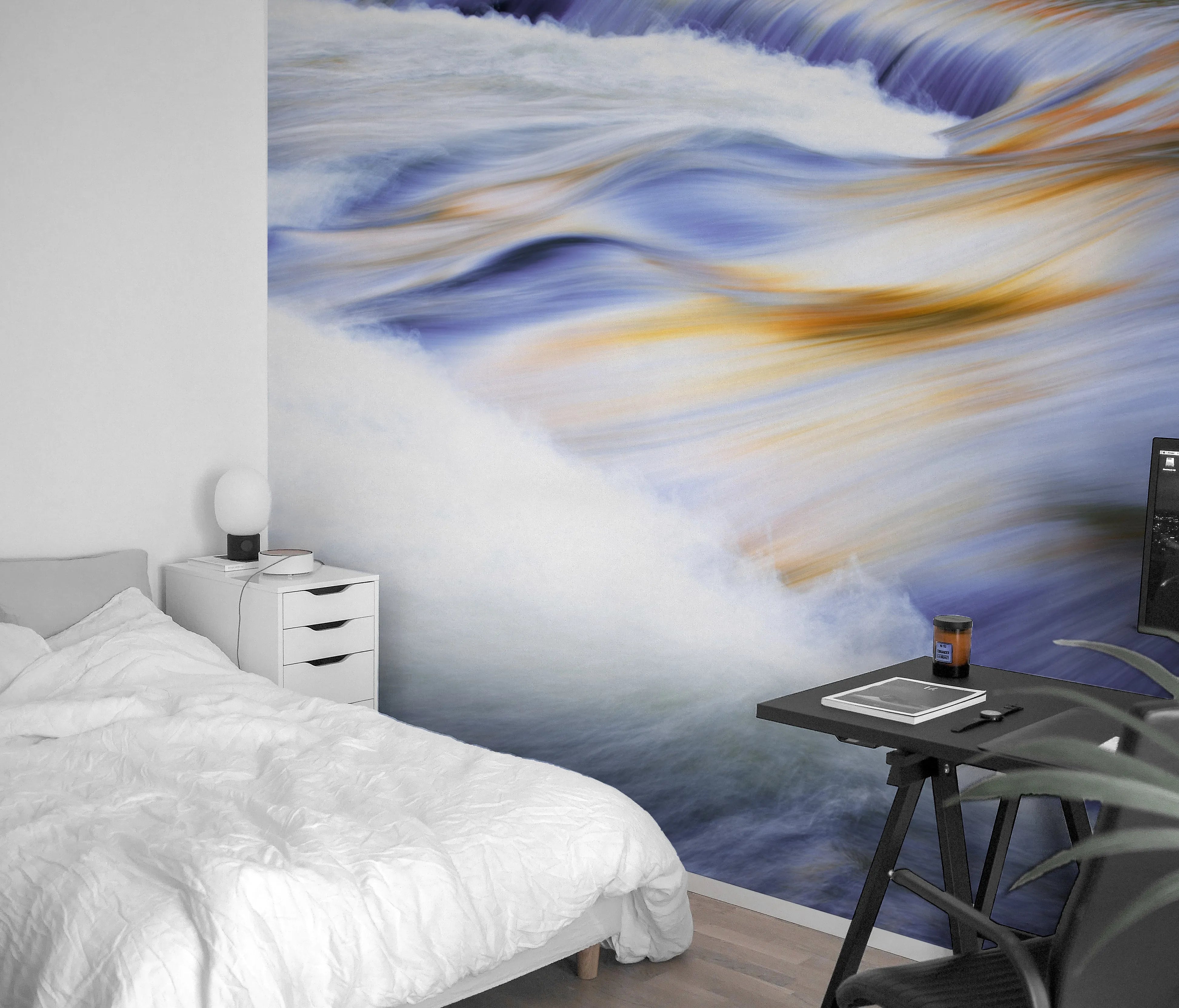 Violet River Rapids Photo Mural Wallpaper from Olive et Oriel where you can shop wallpaper and artworks online