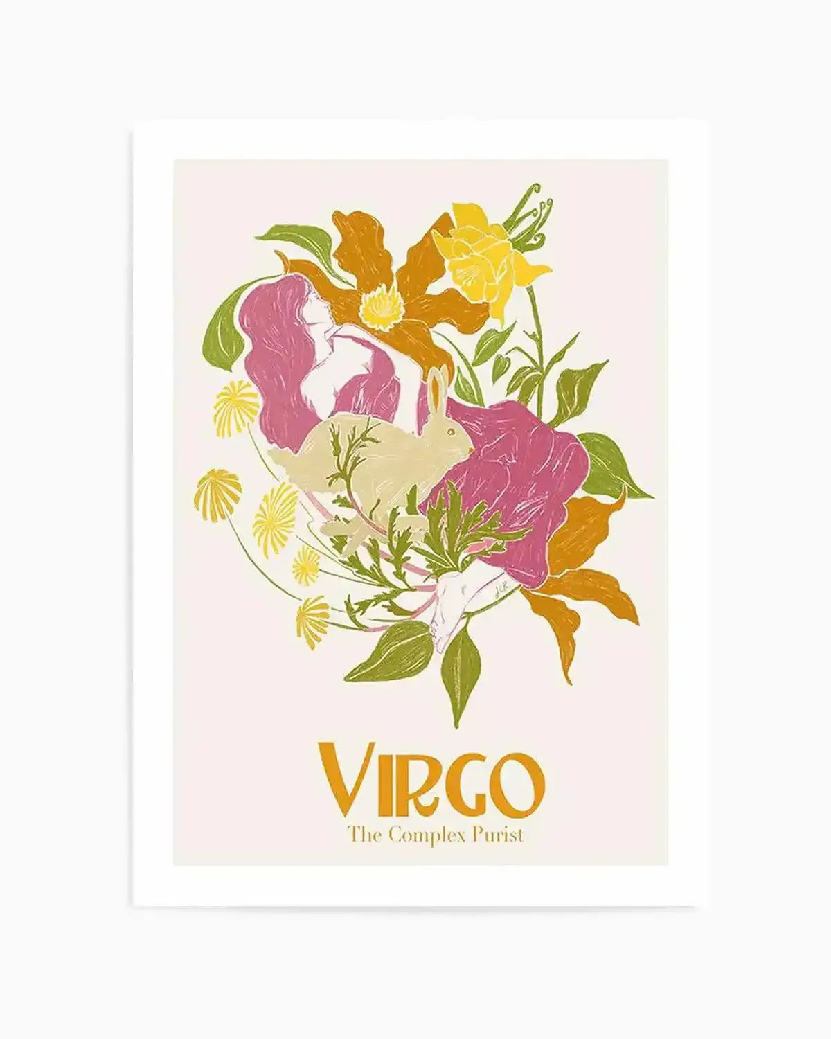 Virgo By Jenny Liz Rome Art Print from Olive et Oriel where you can shop wallpaper and artworks online