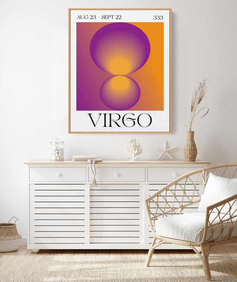 Virgo by Valeria Castillo | Framed Canvas Art Print