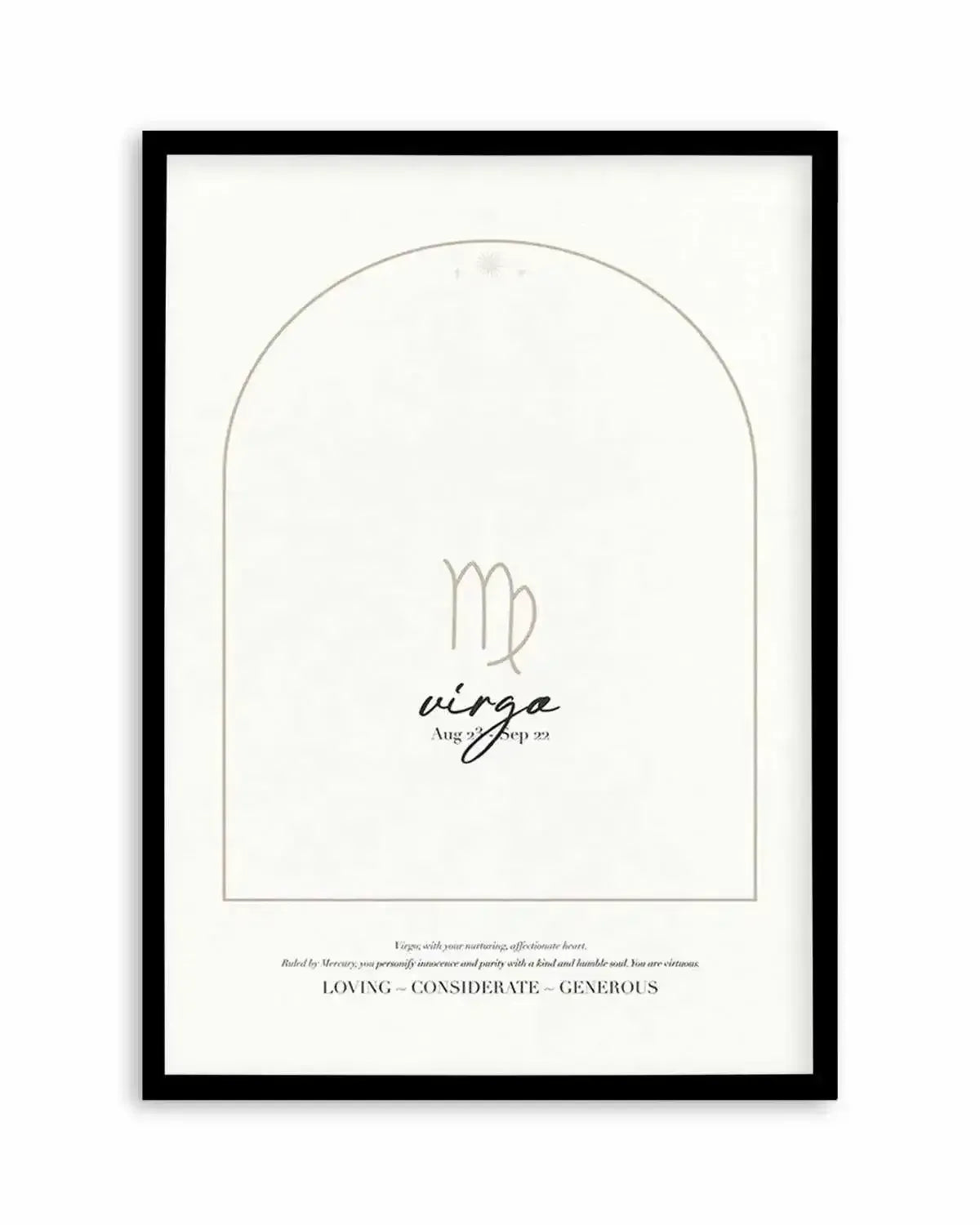 Virgo Star Sign Art Print from Olive et Oriel where you can shop wallpaper and artworks online