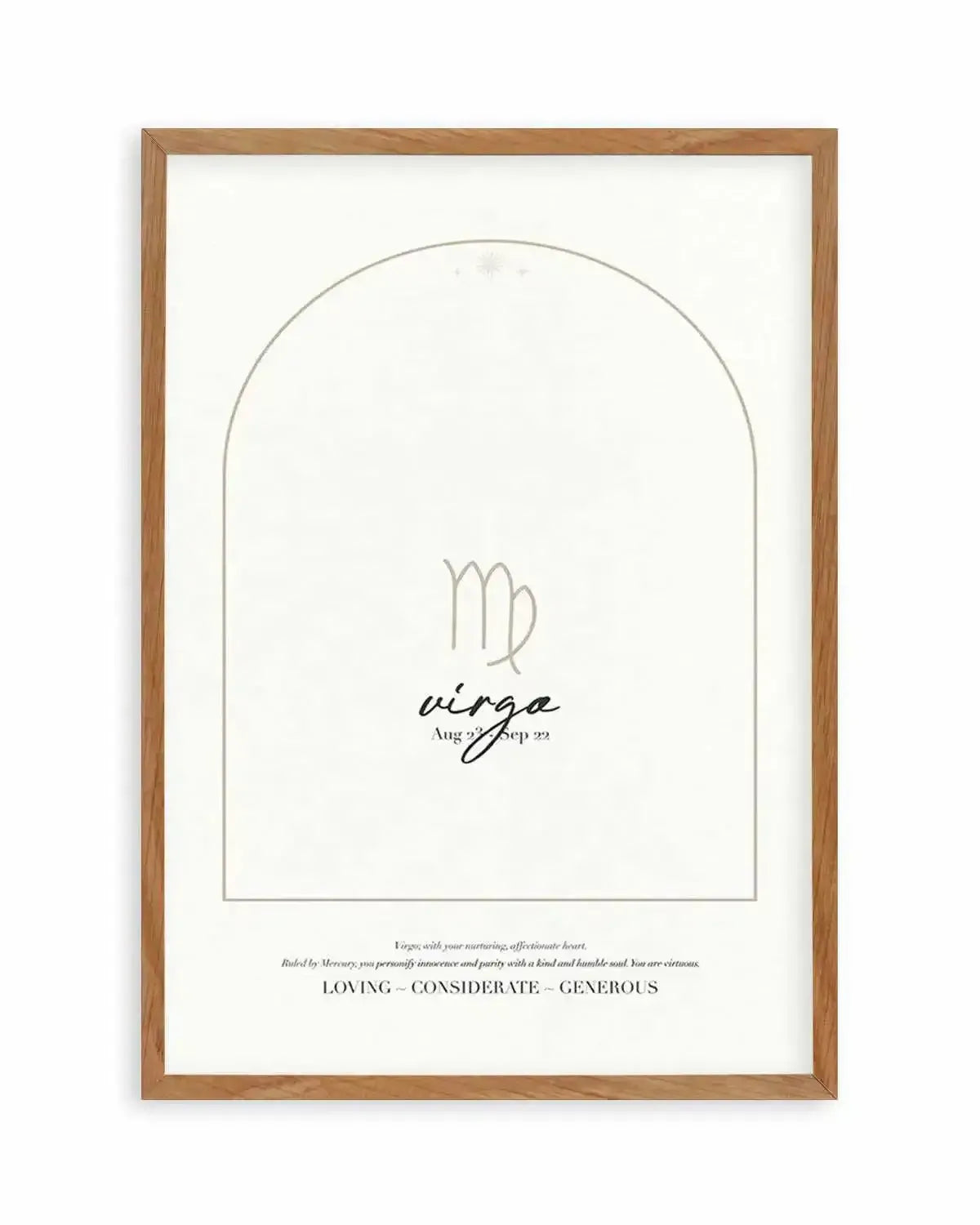 Virgo Star Sign Art Print from Olive et Oriel where you can shop wallpaper and artworks online