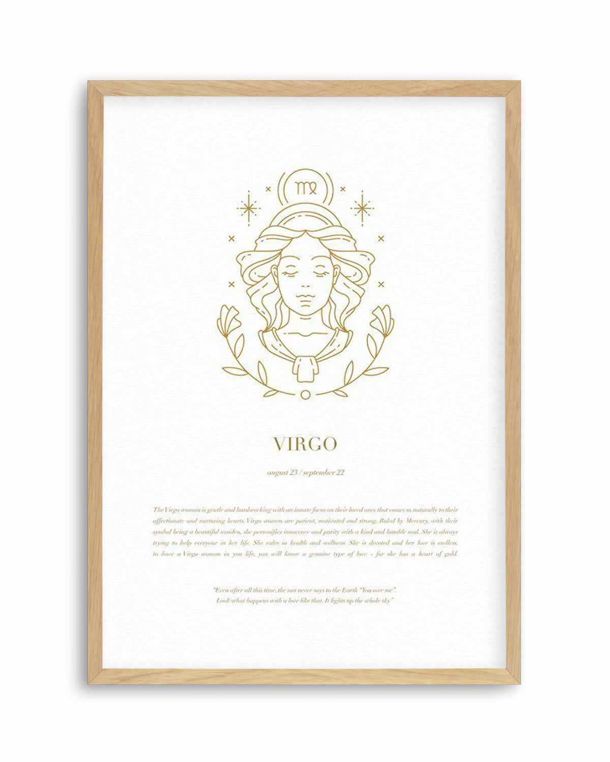 Virgo | Celestial Zodiac Art Print