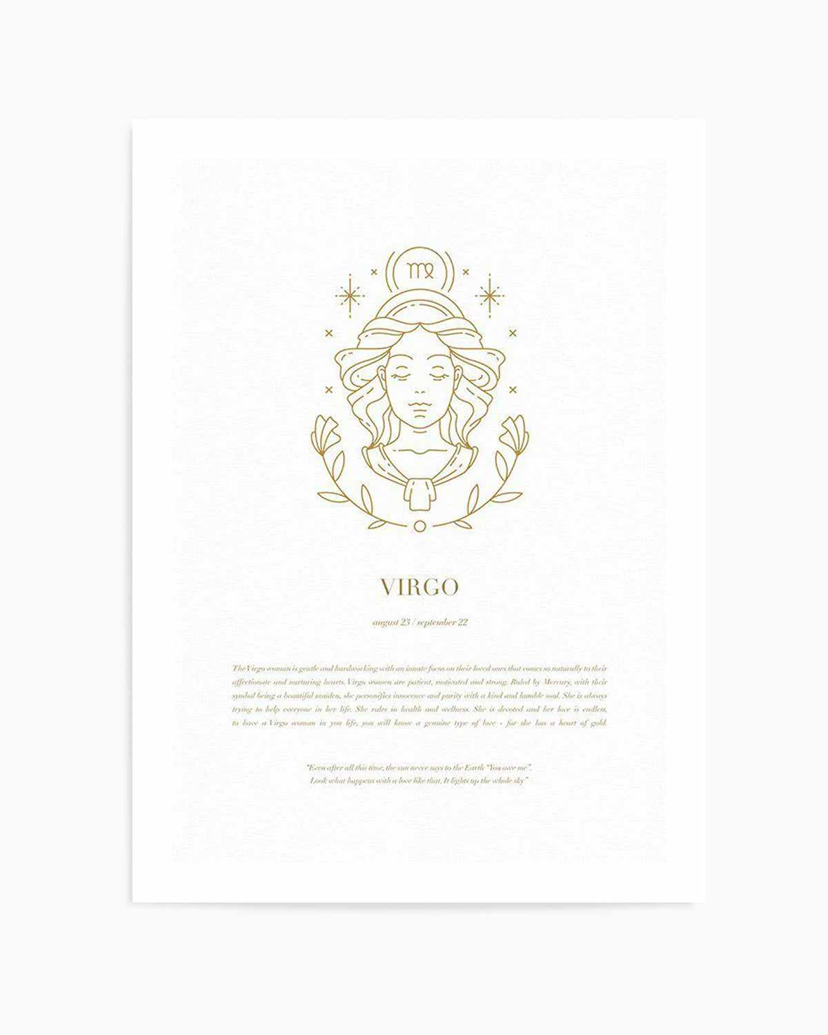 Virgo | Celestial Zodiac Art Print