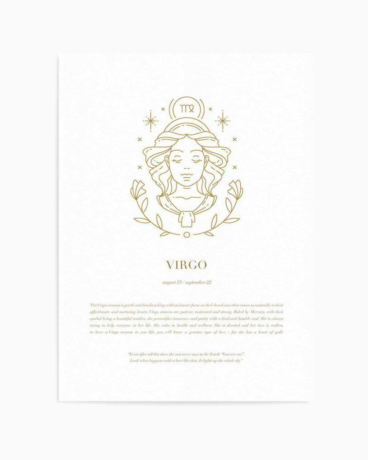 Virgo | Celestial Zodiac Art Print