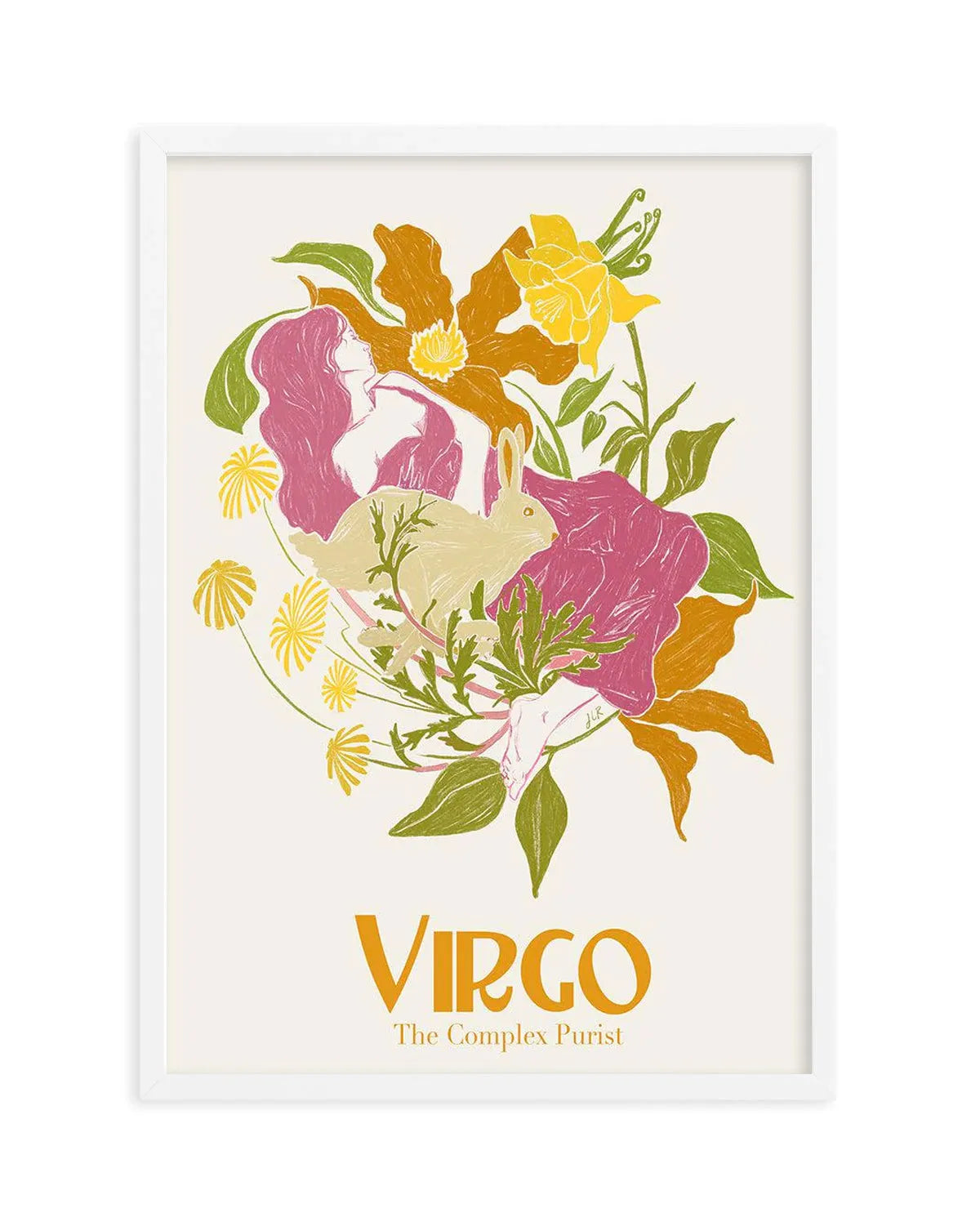 SALE A5 Virgo | White | Framed Acrylic Art from Olive et Oriel where you can shop wallpaper and artworks online
