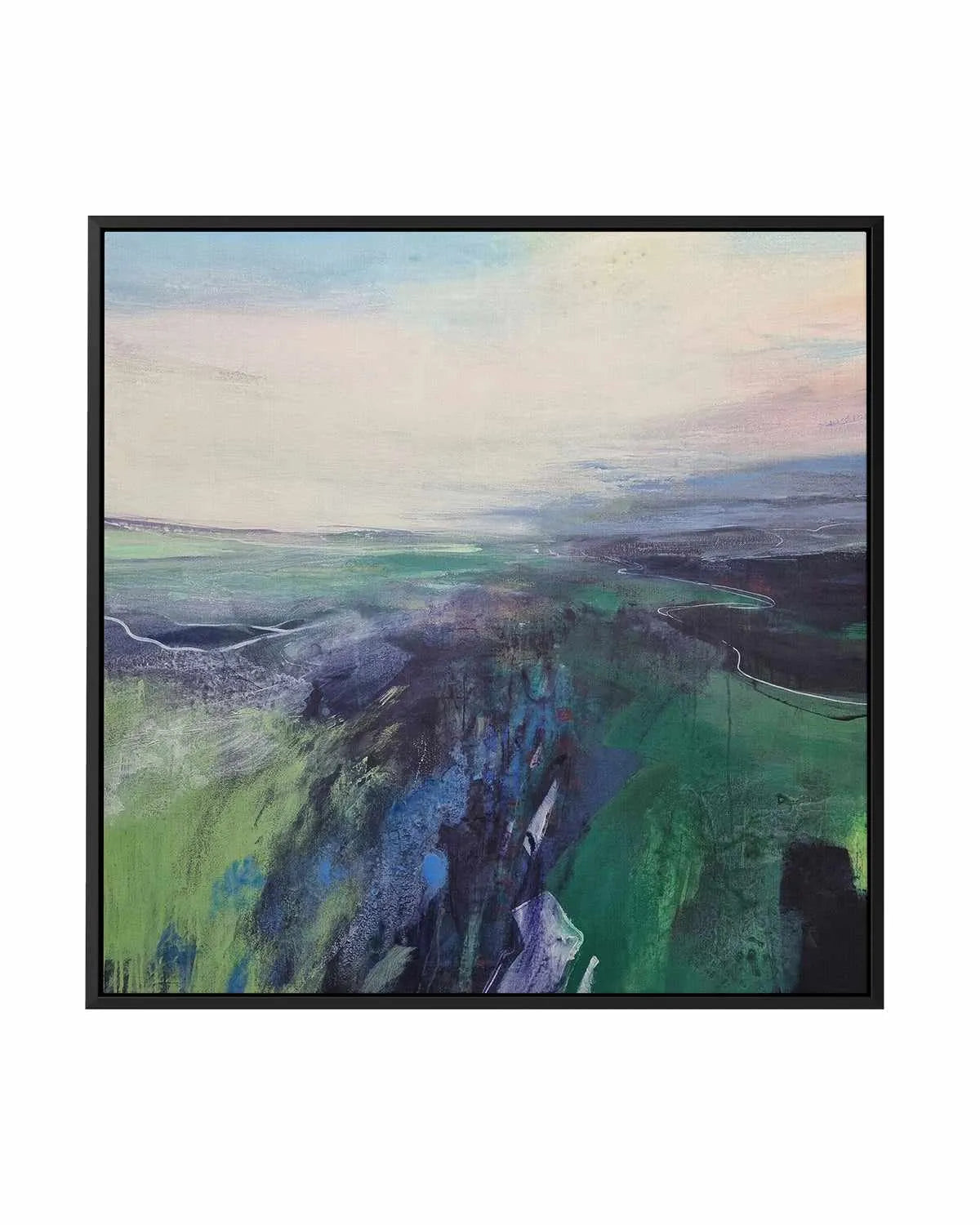 Viridescent Valley I by Andrew Kinmont | Framed Canvas Art Print from Olive et Oriel where you can shop wallpaper and artworks online