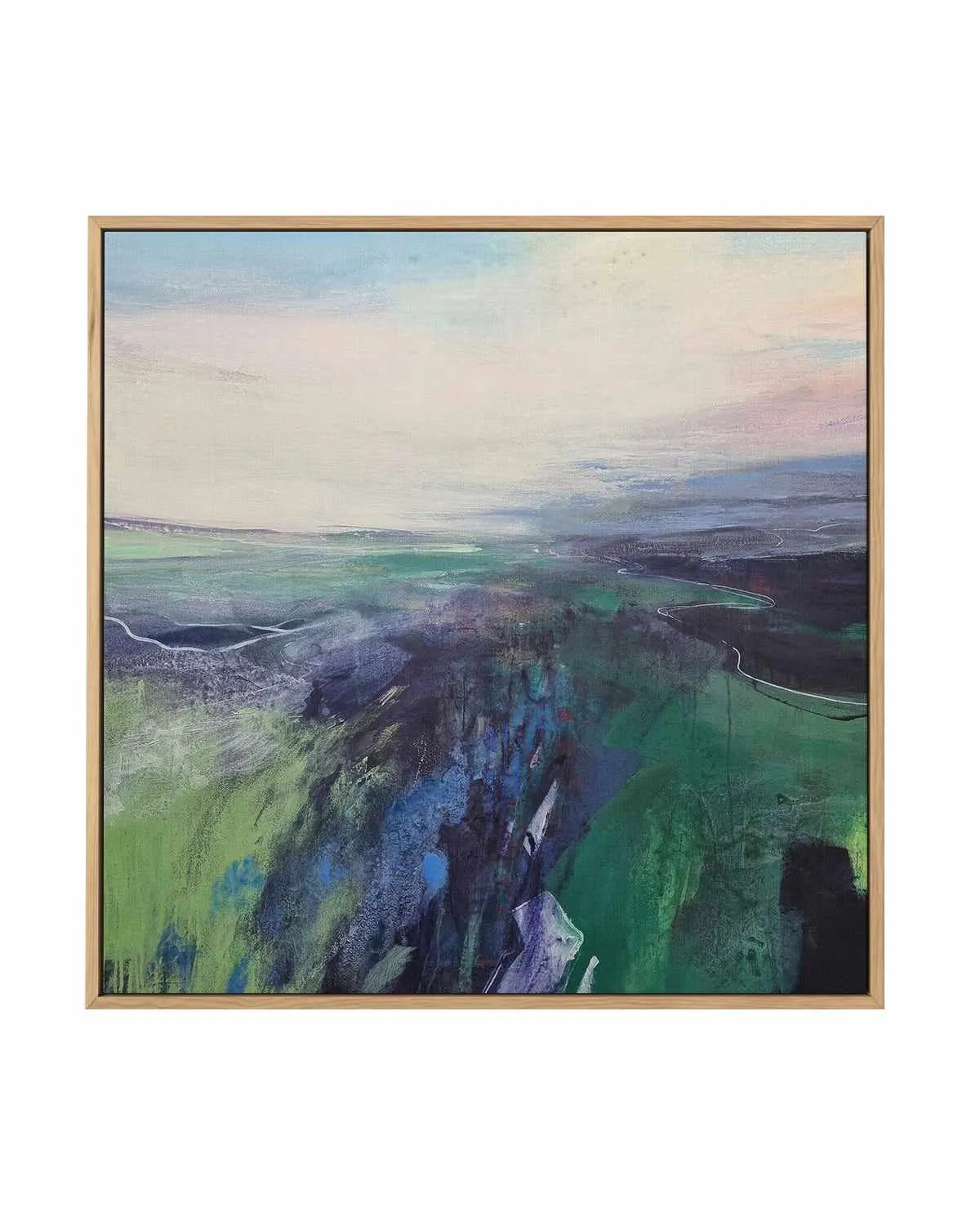 Viridescent Valley I by Andrew Kinmont | Framed Canvas Art Print from Olive et Oriel where you can shop wallpaper and artworks online
