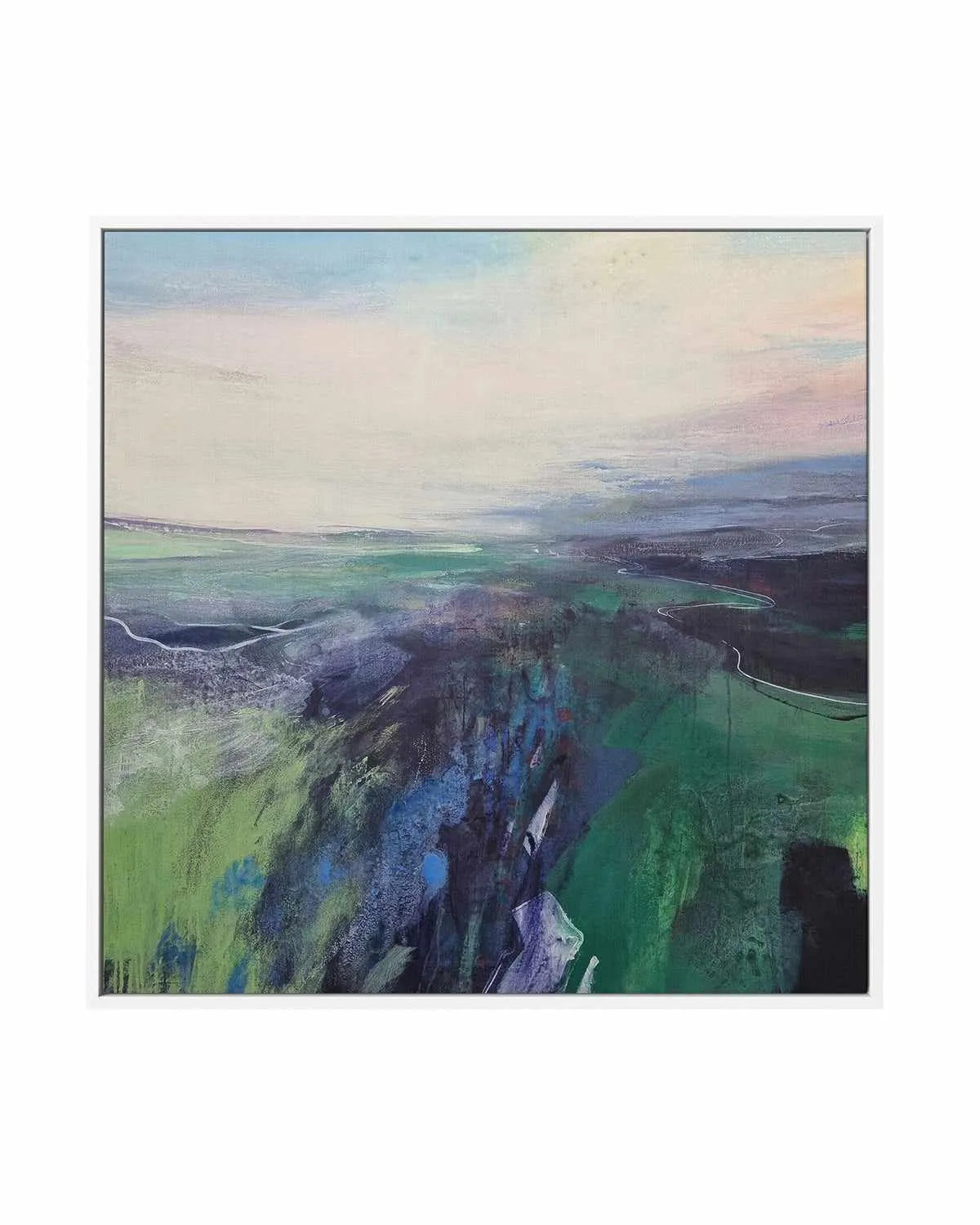 Viridescent Valley I by Andrew Kinmont | Framed Canvas Art Print from Olive et Oriel where you can shop wallpaper and artworks online