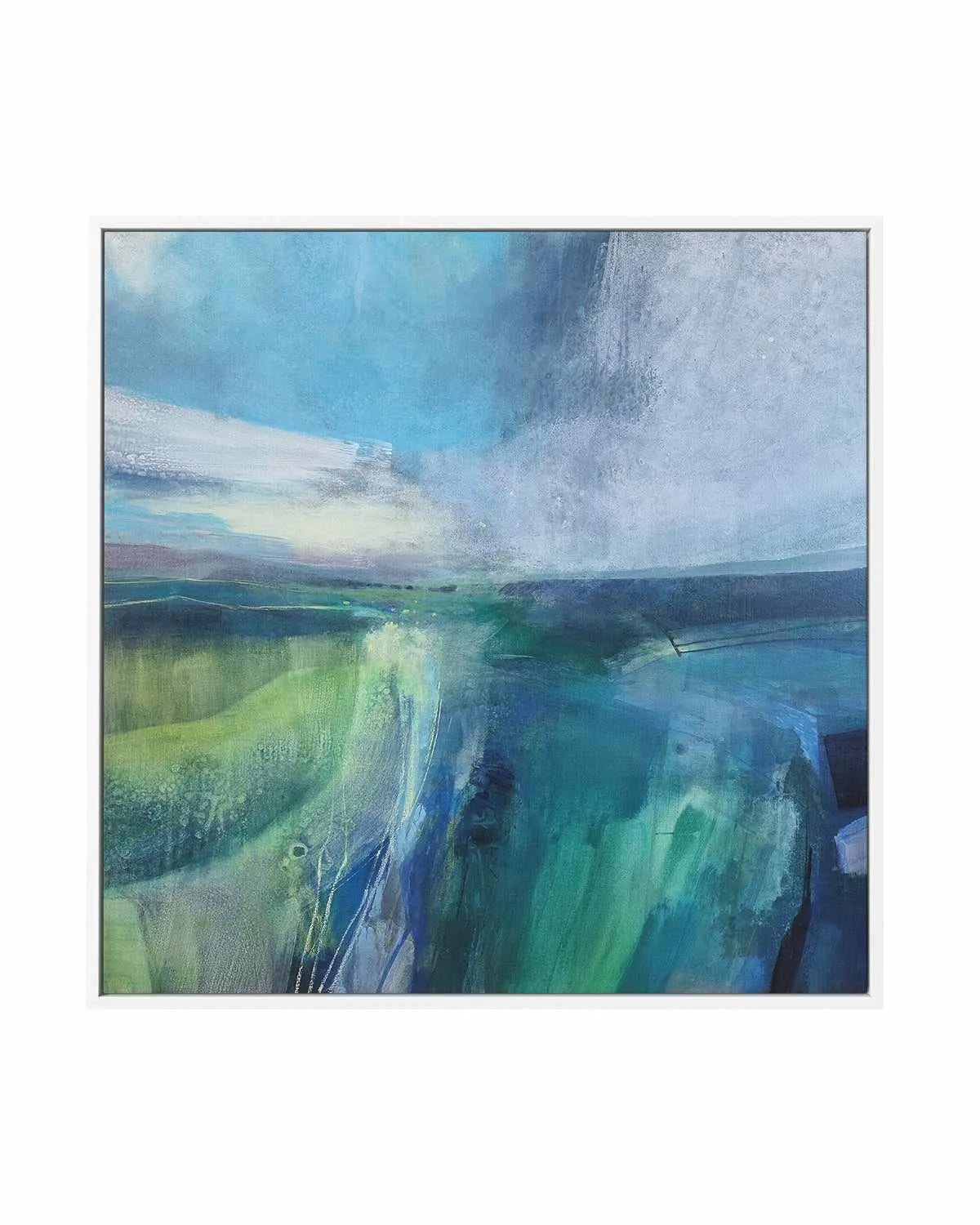 Viridescent Valley II by Andrew Kinmont | Framed Canvas Art Print from Olive et Oriel where you can shop wallpaper and artworks online