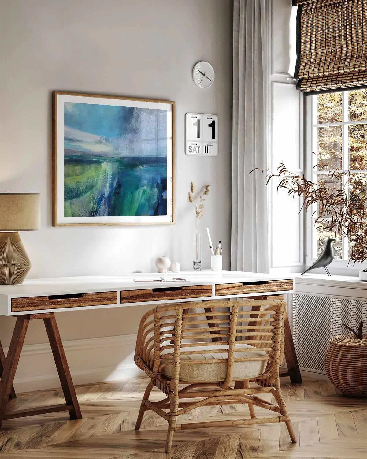 Viridescent Valley II by Andrew Kinmont Art Print from Olive et Oriel where you can shop wallpaper and artworks online