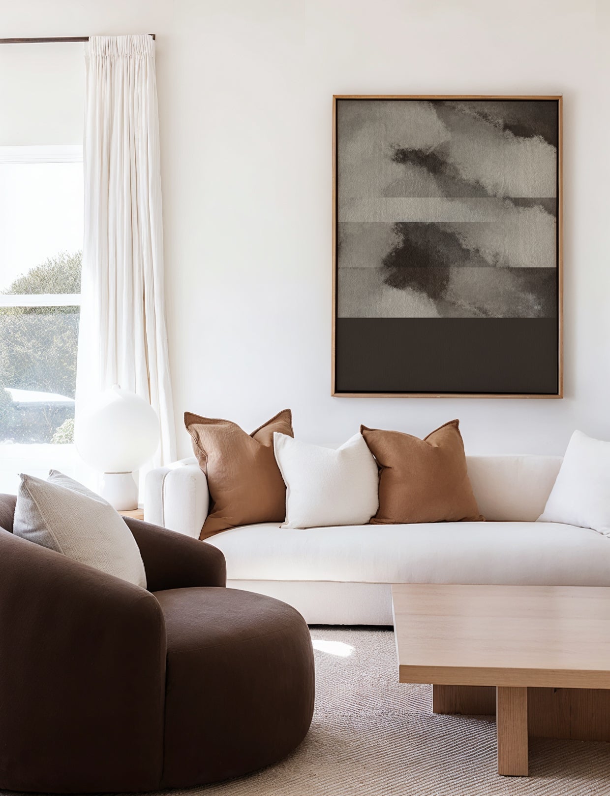 Vision by Shatha Al Dafai | Framed Canvas Art Print