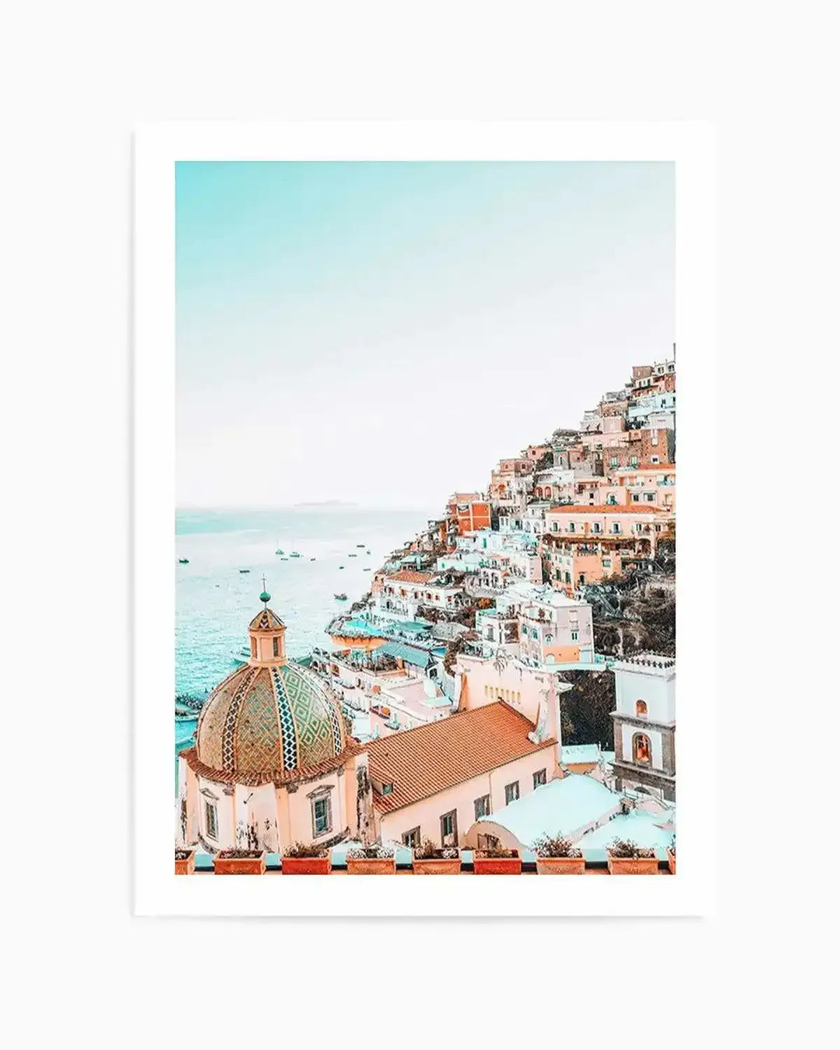 Vista Di Positano Art Print from Olive et Oriel where you can shop wallpaper and artworks online
