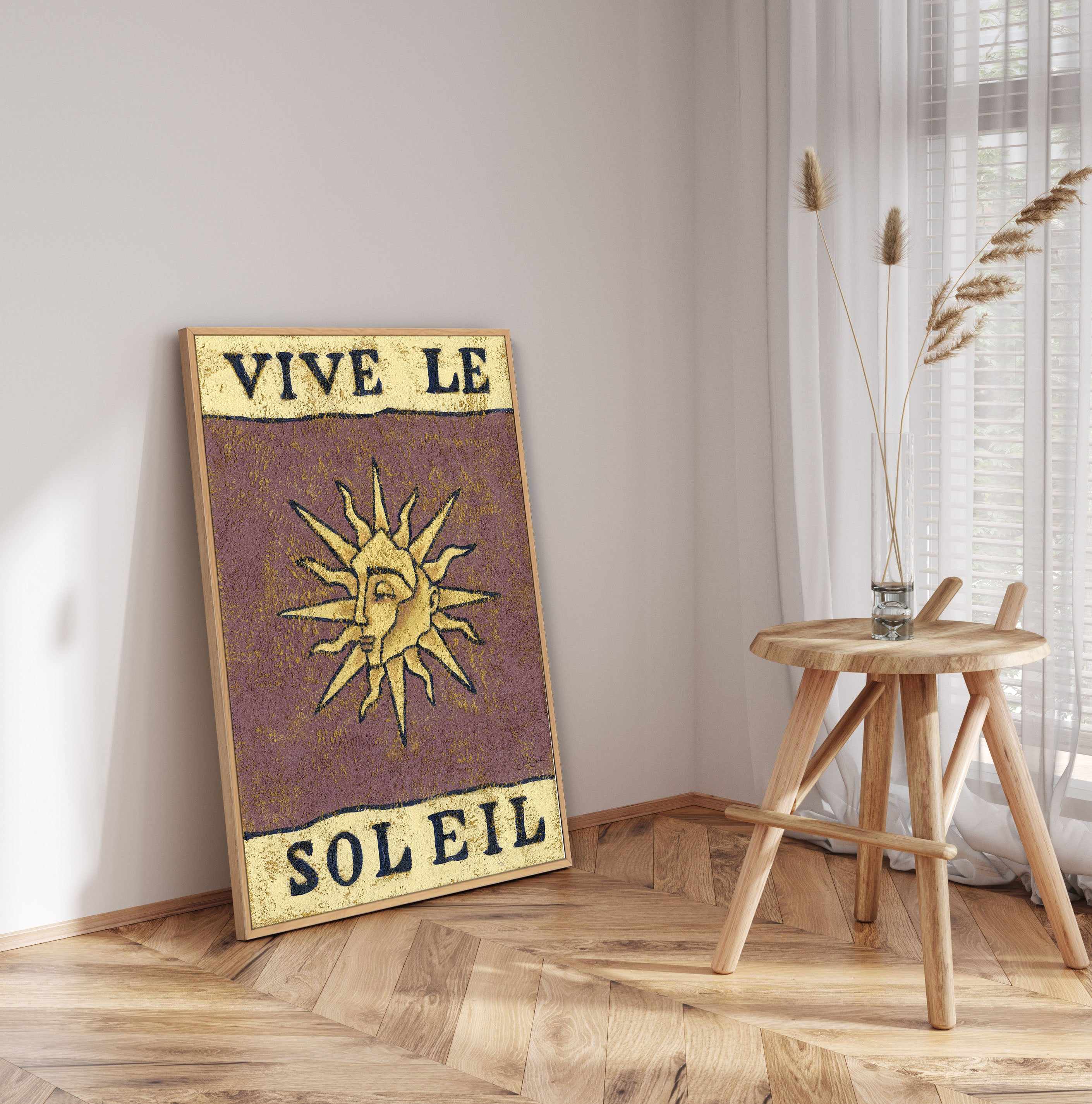 Vive Le Soleil by Julie Celina | Framed Canvas Art Print