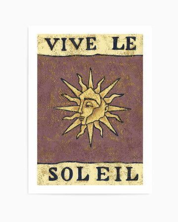 Vive Le Soleil by Julie Celina | Art Print from Olive et Oriel where you can shop wallpaper and artworks online